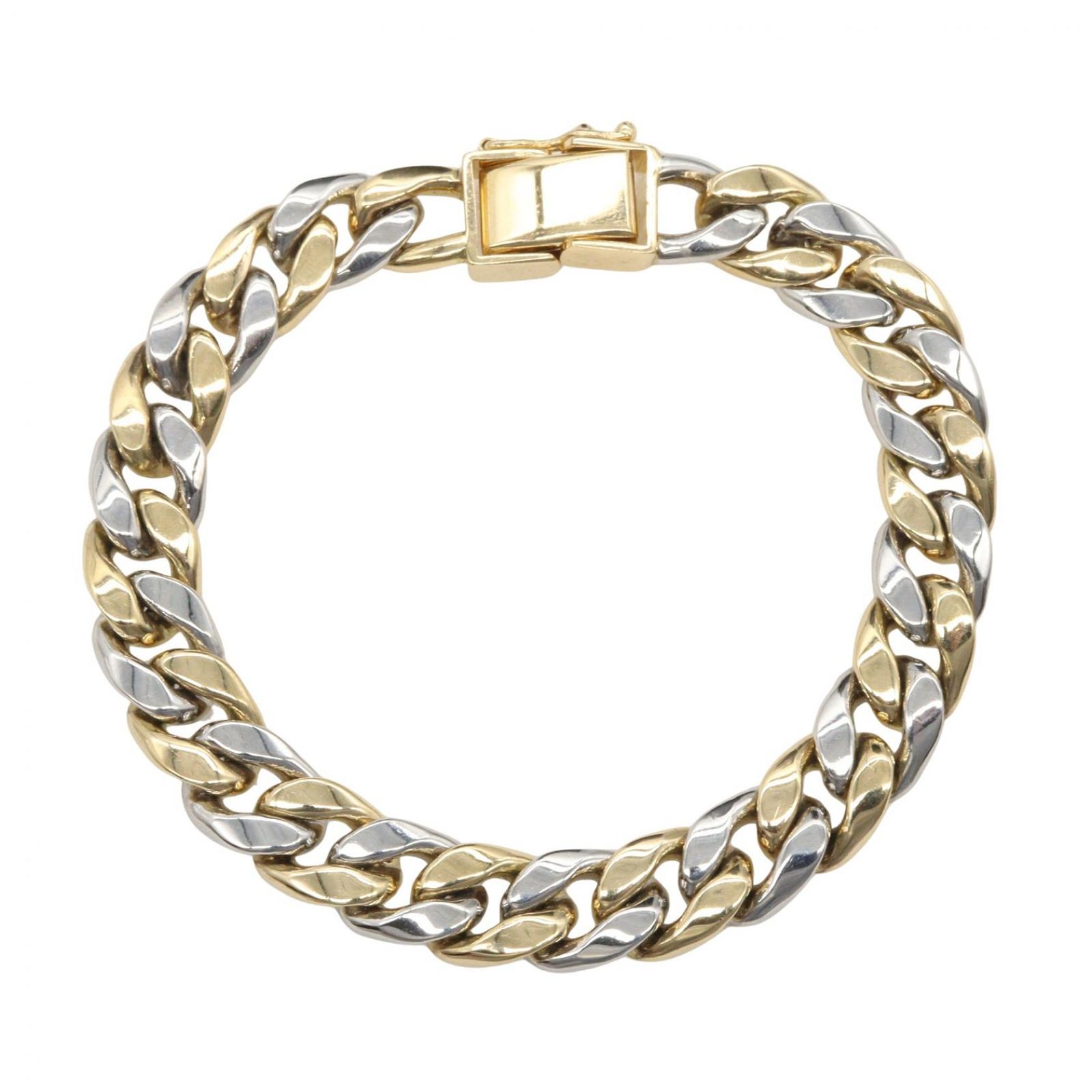 ジュエリー JEWELRY ブレスレット 2メンSキヘイブレスレット 2ﾒﾝS 58.4g 腕回り17.5㎝ K18（イエローゴールド） Pt850プラチナ キヘイブレスレット ユニセックス