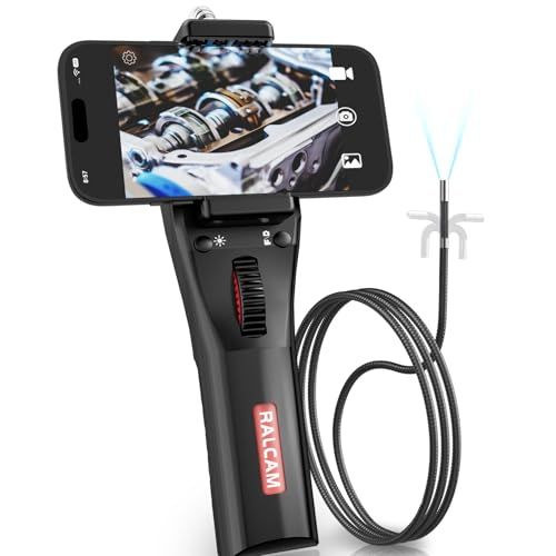 【新品】Ralcam 210°先端可動式 ファイバースコープカメラ 6.2mm極細プローブ USB 工業内視鏡 iPhone & Android対応 エンジン・配管・HVAC検査用 スコープカメラ 日本語対応 (6.2MM-1Mケーブル) 6ea1f26f