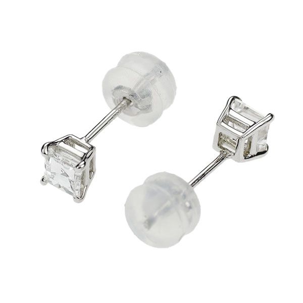 新品 Pt900 カレカット ダイヤモンド ピアス 0.489ct E/F VS1
