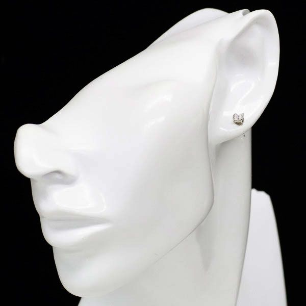 新品 Pt900 カレカット ダイヤモンド ピアス 0.489ct E/F VS1