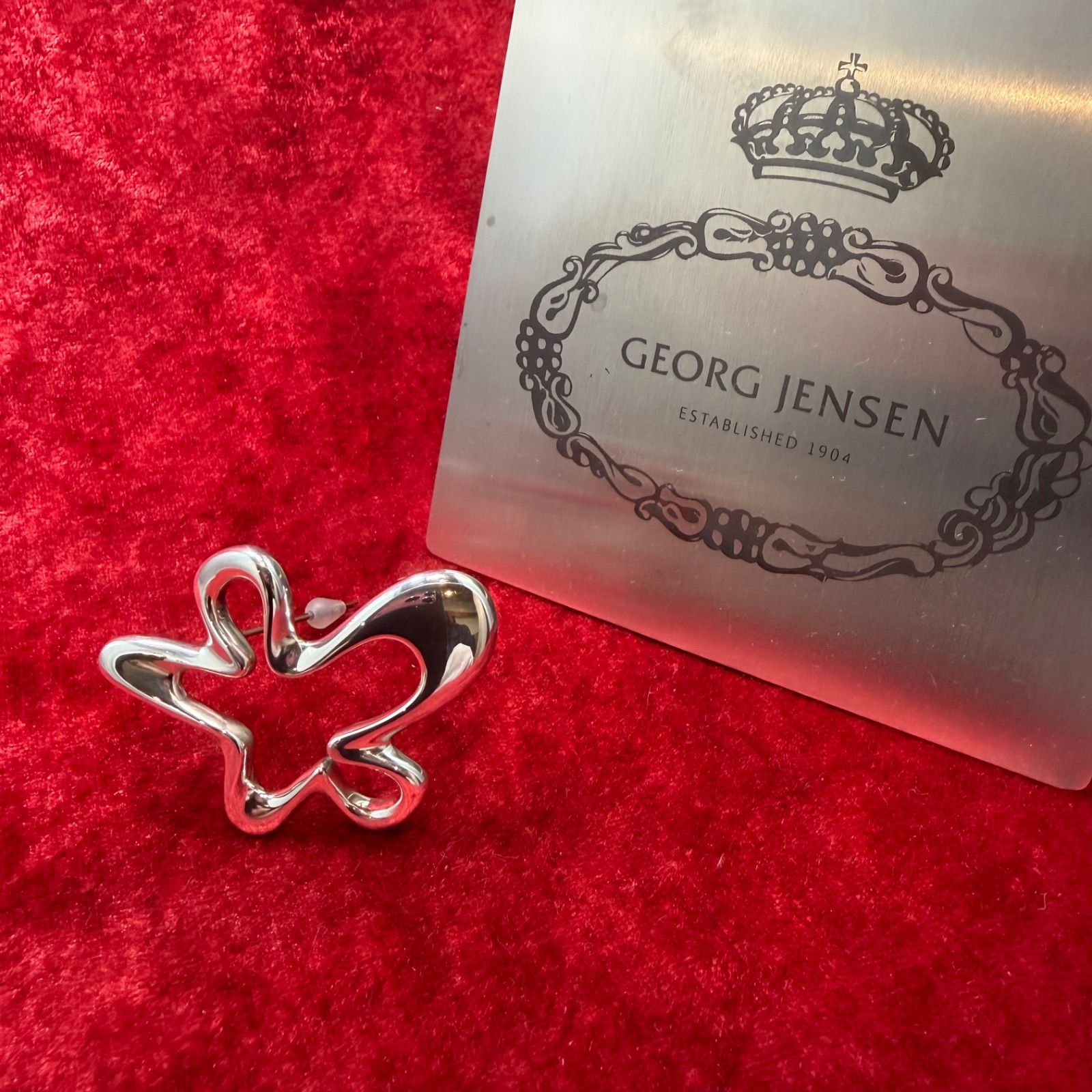 美品 ブローチス プラッシュ ♯321 ジョージジェンセン/GEORG JENSEN