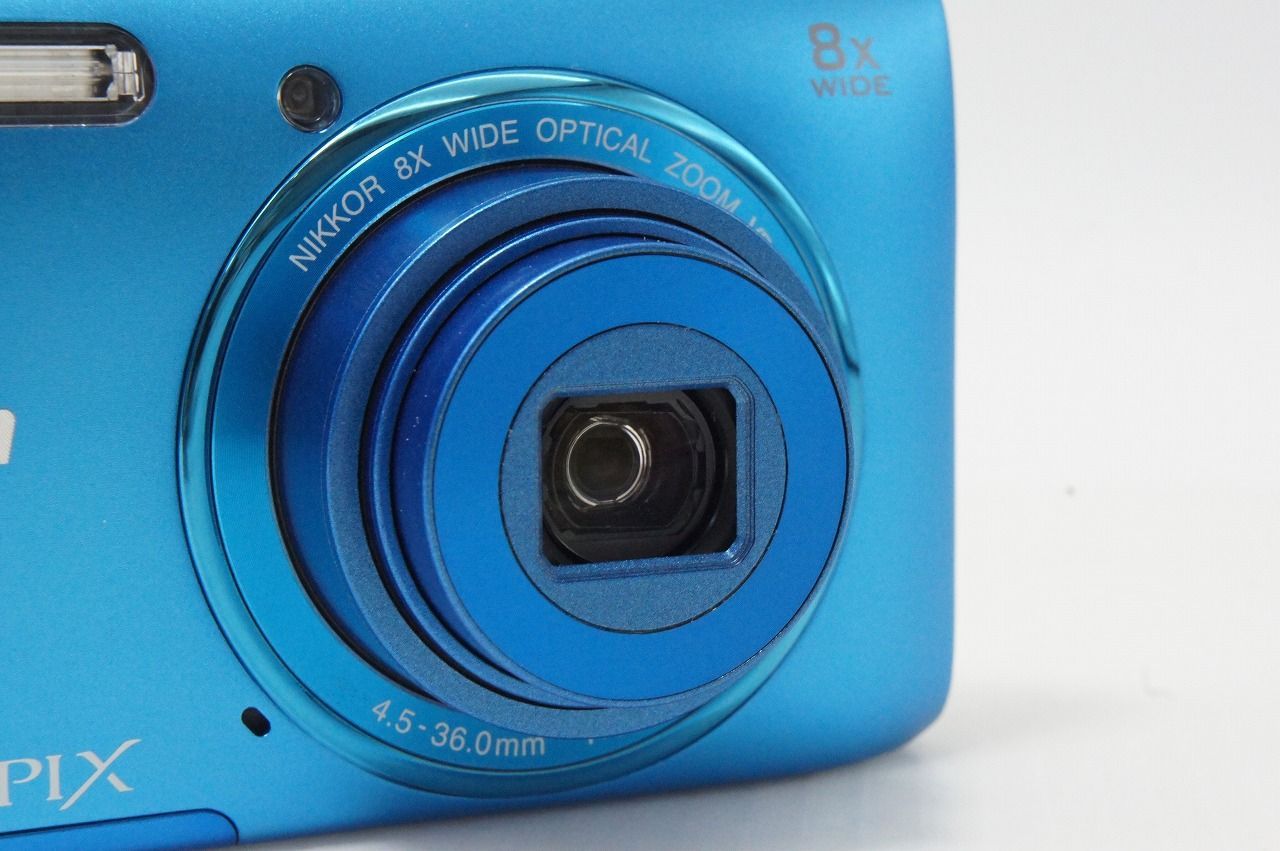 美品 Nikon ニコン COOLPIX S3600 コンパクトデジタルカメラ コバルト