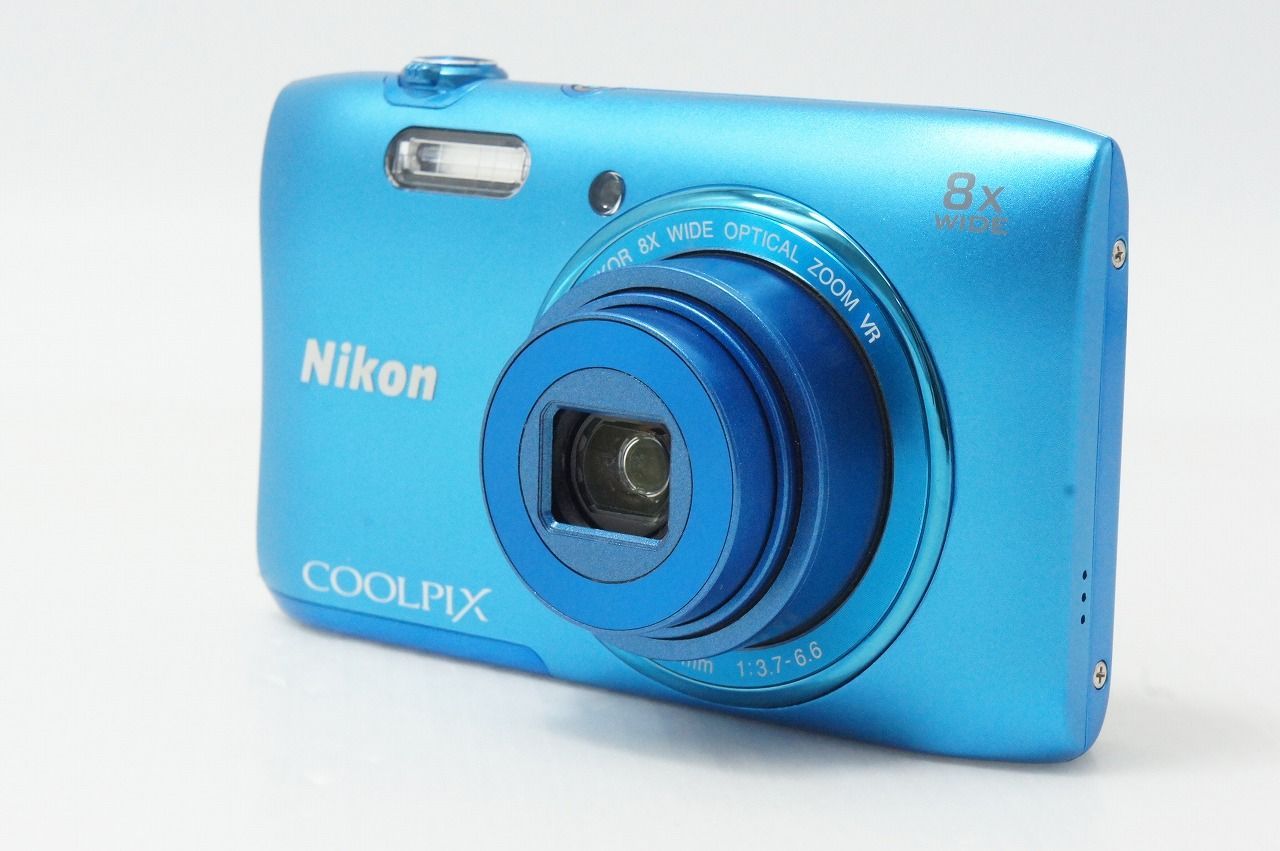 美品 Nikon ニコン COOLPIX S3600 コンパクトデジタルカメラ コバルト