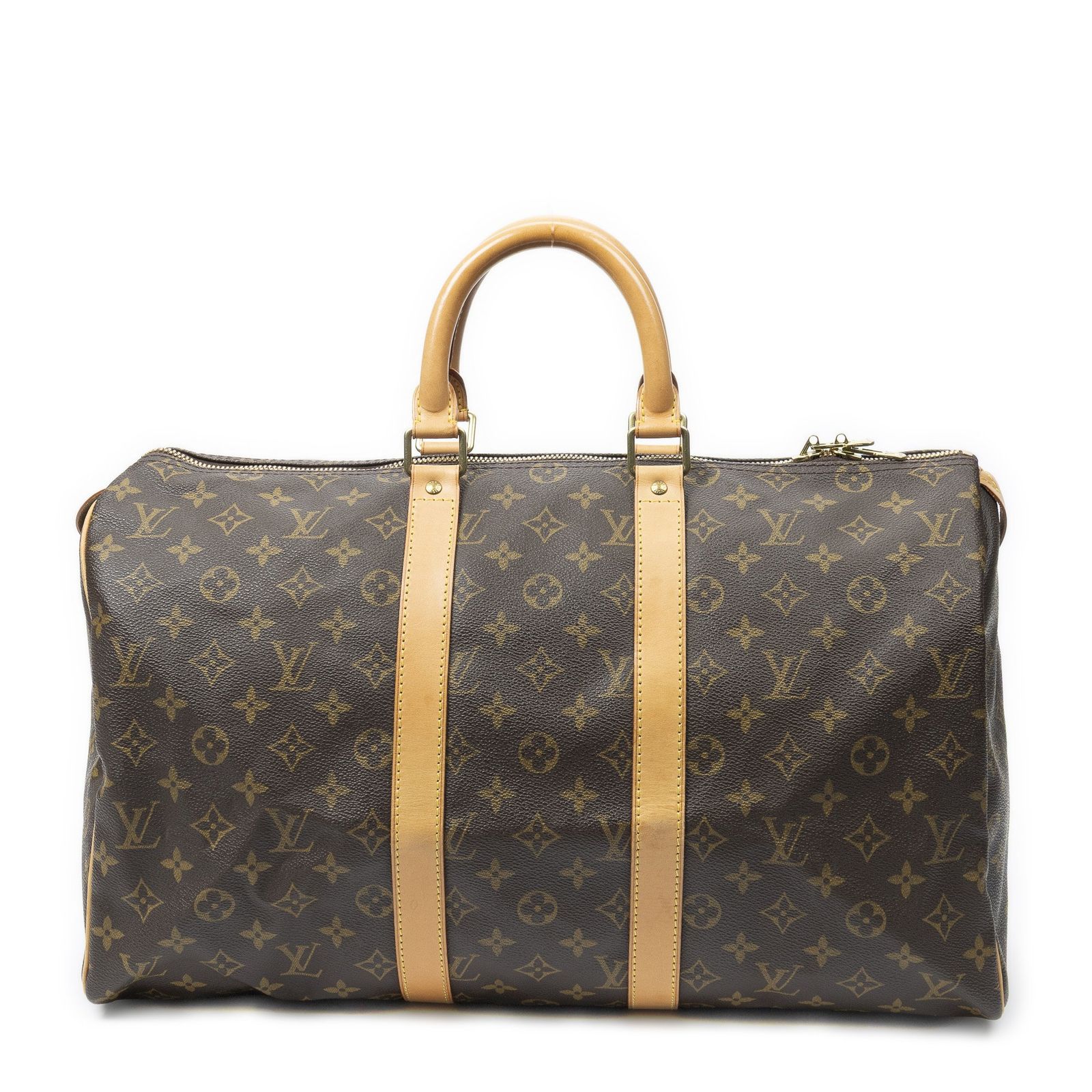 [中古] LOUIS VUITTON ルイヴィトンキーポル茶色モノグラムキャンバスA