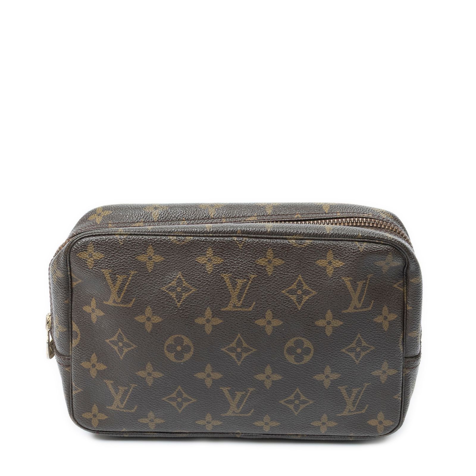 [中古] LOUIS VUITTON ルイヴィトントイレタリーポーチ茶色モノグラムキャンバスAB 38,935円