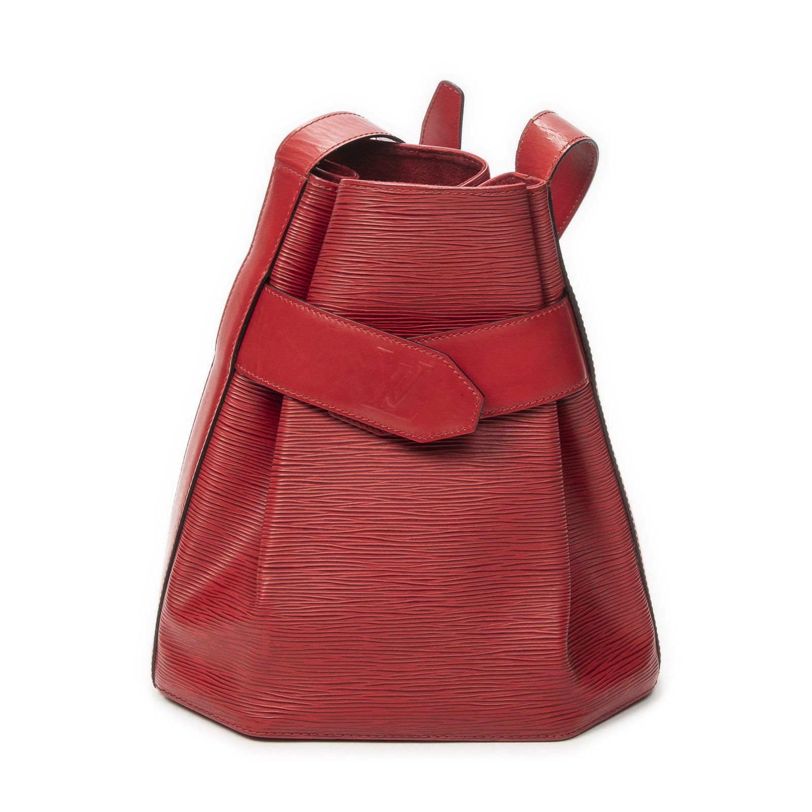 [中古] LOUIS VUITTON ルイヴィトンサックデポール赤エピA