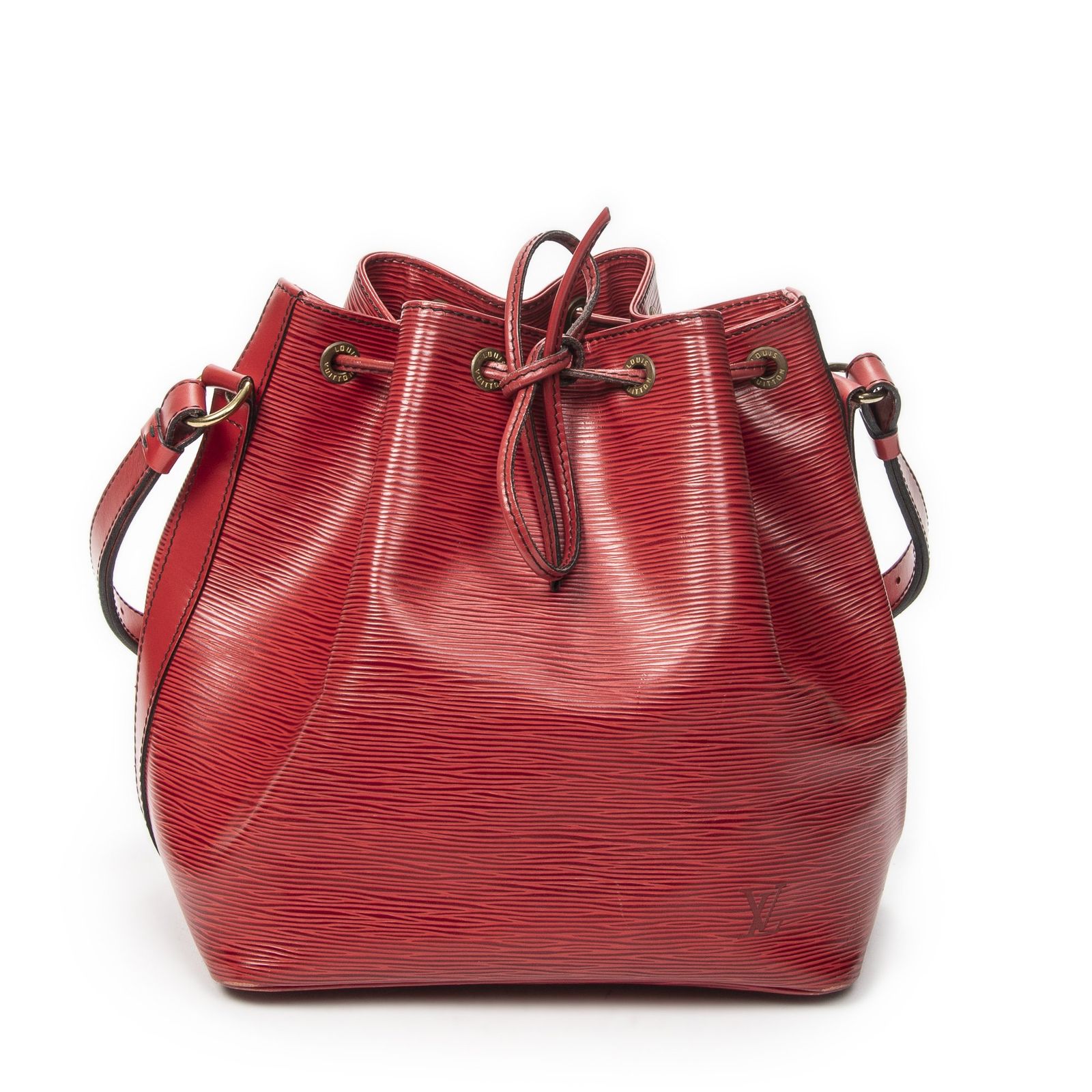 [中古] LOUIS VUITTON ルイヴィトンノエ ブラック ステッチ赤エピAB