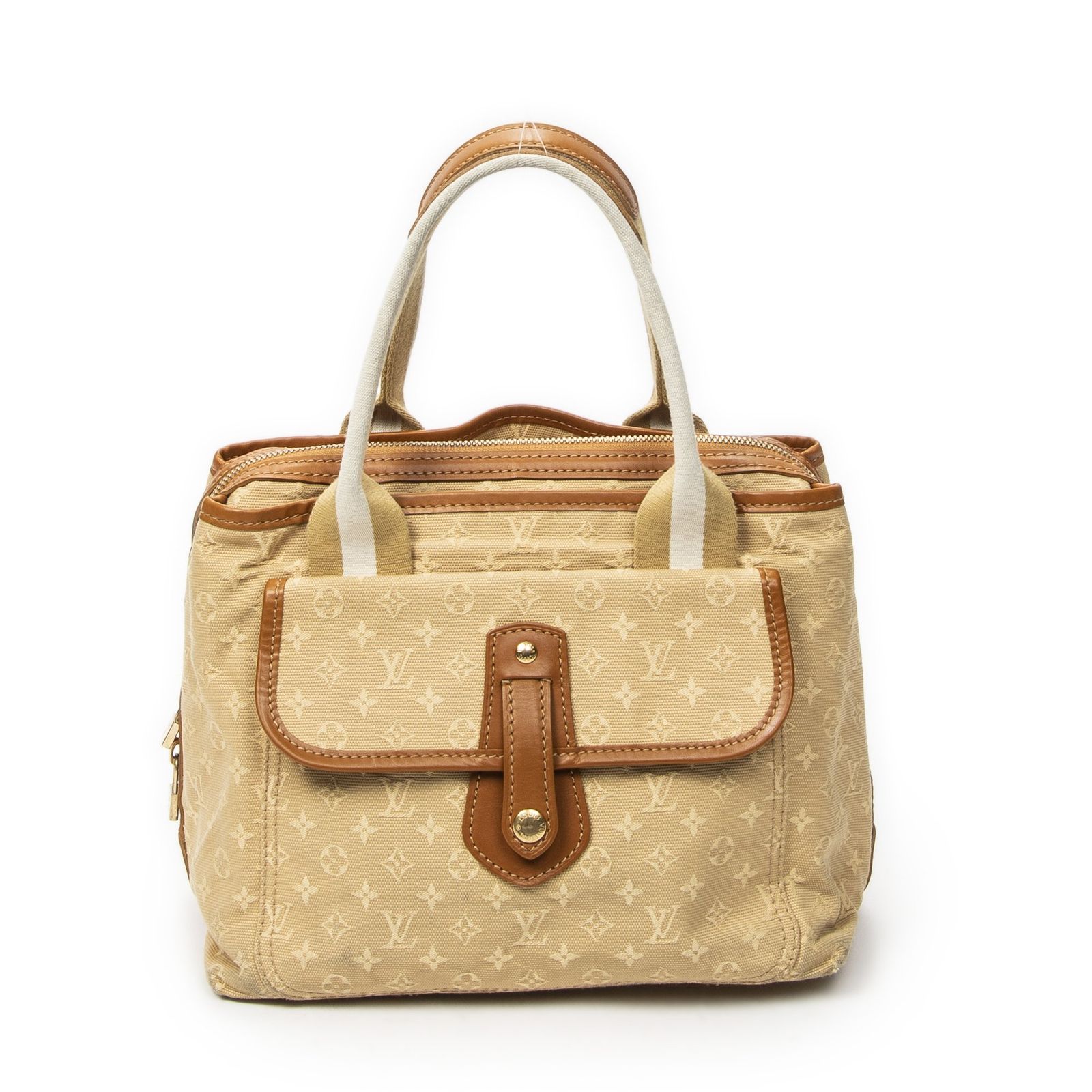 [中古] LOUIS VUITTON ルイヴィトンサック・メアリー・ケイトベージュモノグラムミニリンAB