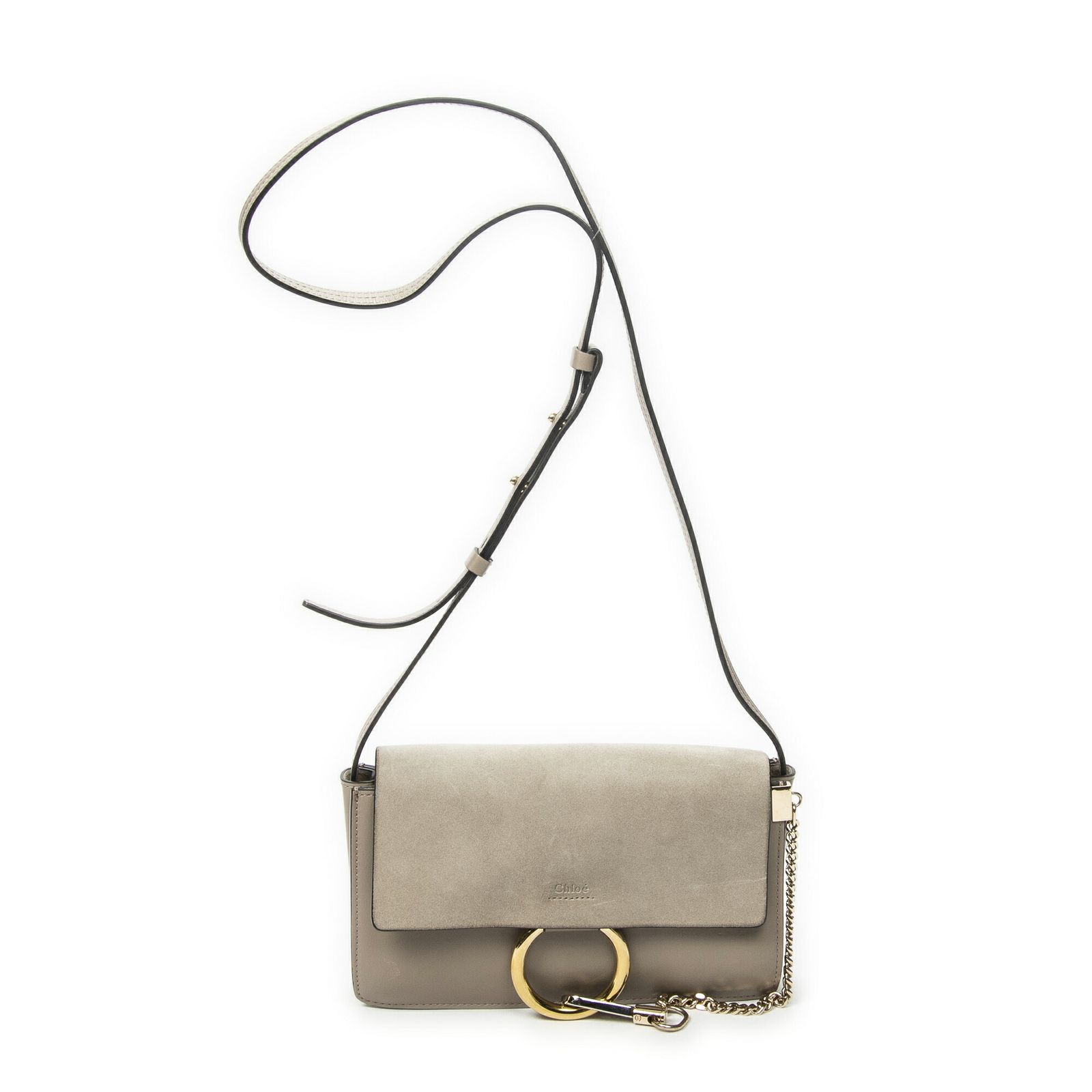 [中古] CHLOE クロエスモールフェイベージュカーフスキンレザーA