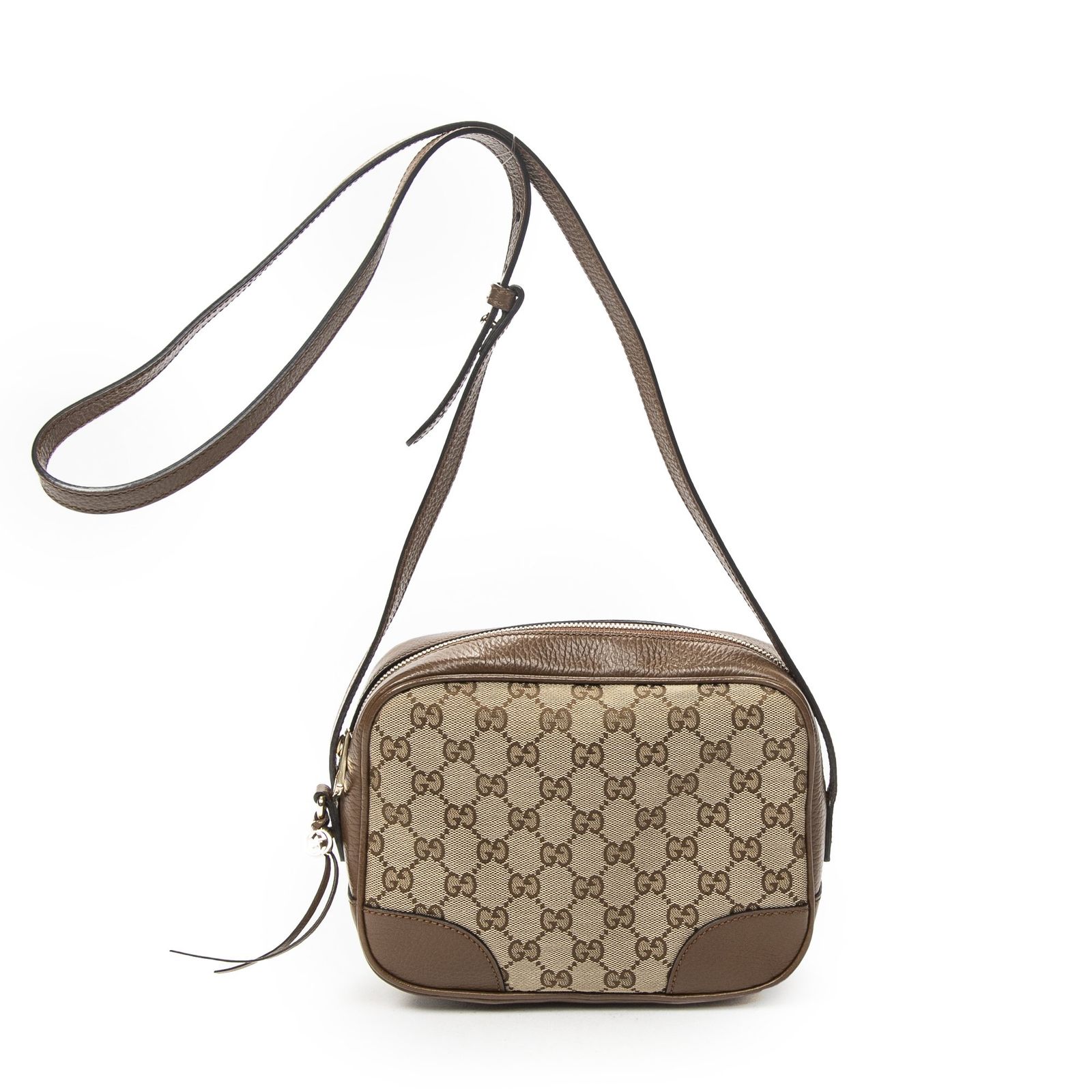 [中古] GUCCI グッチブリー クロスボディバッグブラウン/ベージュGGキャンバスA