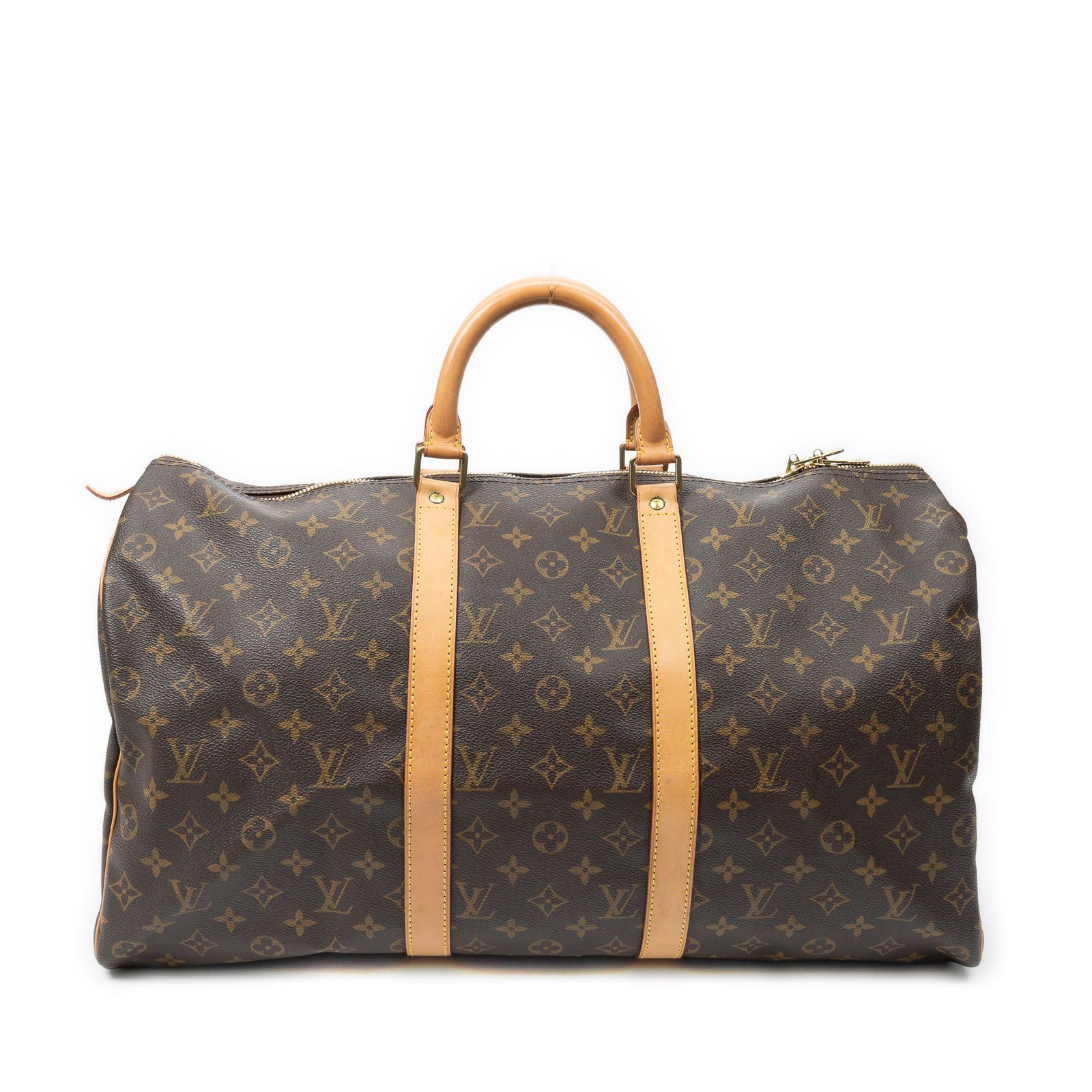 [中古] LOUIS VUITTON ルイヴィトンキーポル茶色モノグラムキャンバスA