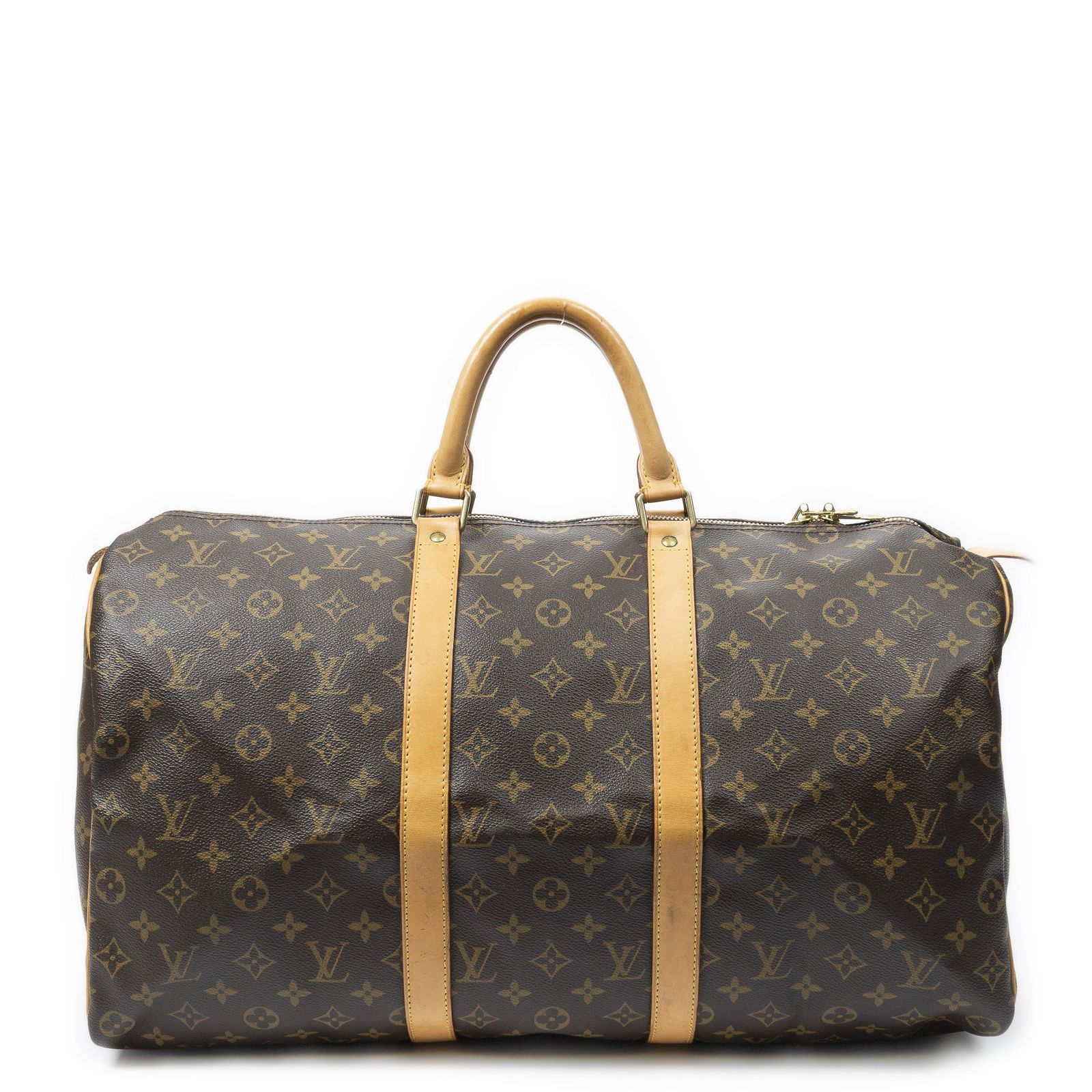 [中古] LOUIS VUITTON ルイヴィトンキーポル茶色モノグラムキャンバスA