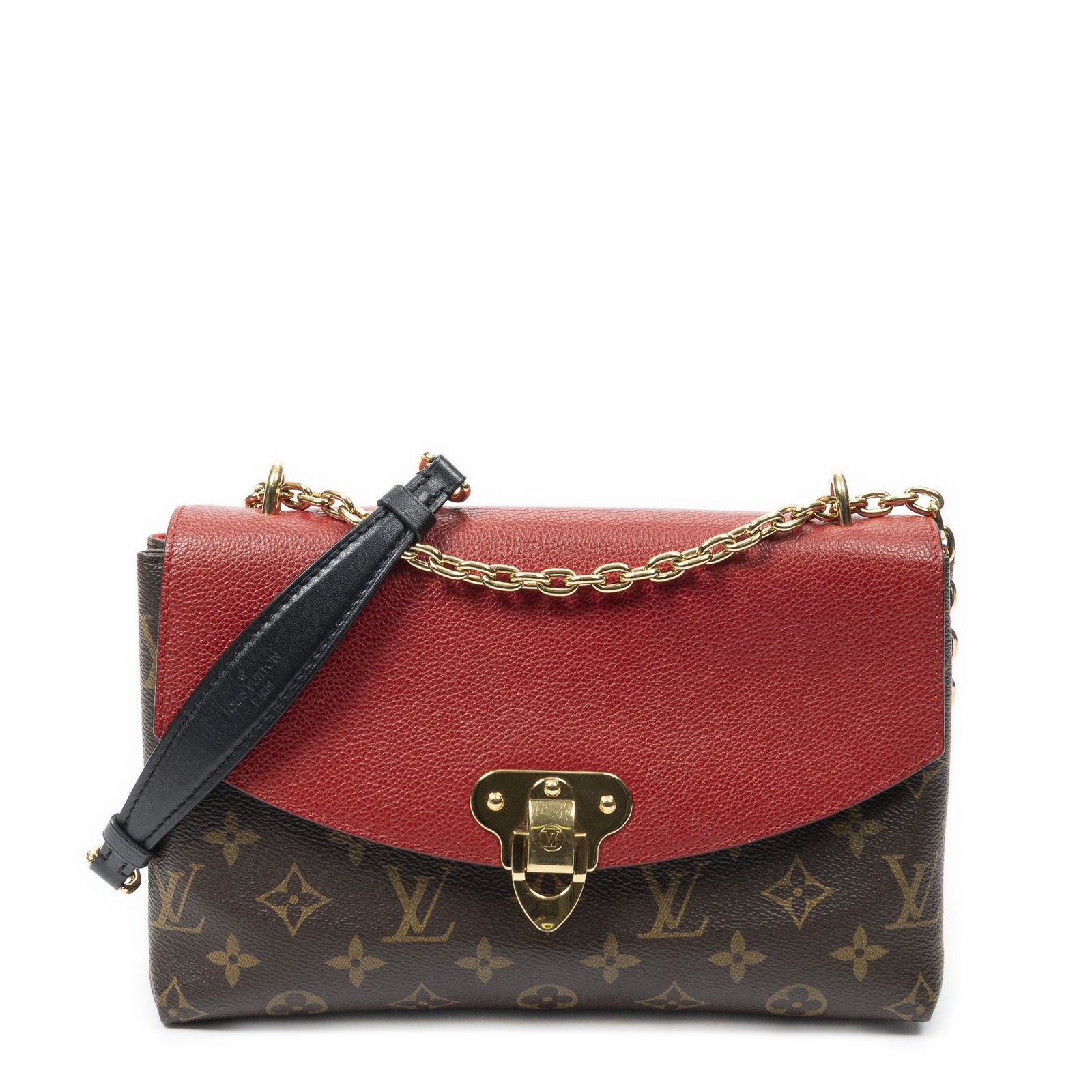 [中古] LOUIS VUITTON ルイヴィトンSaint Placide茶色、赤モノグラムキャンバスA