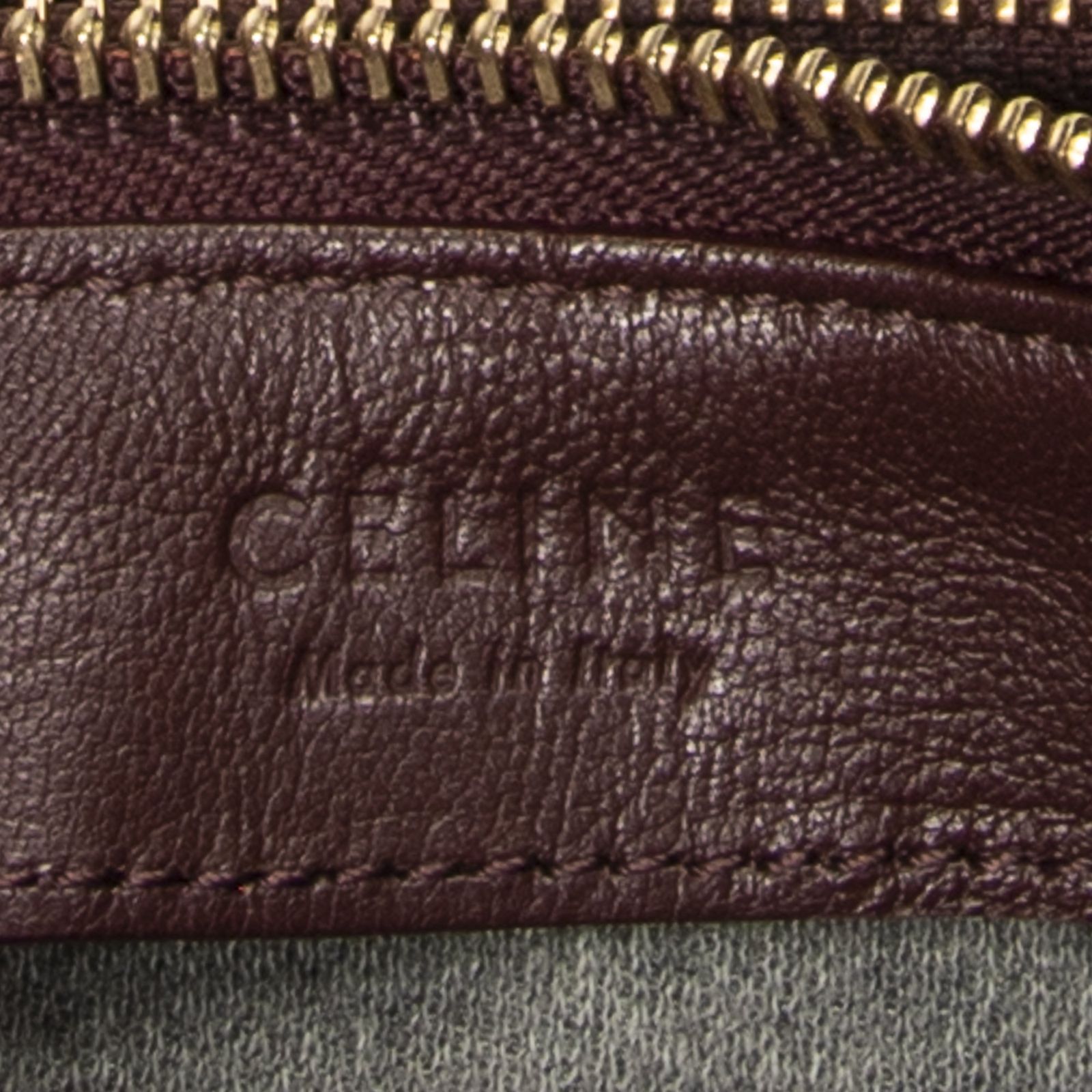 中古] CELINE セリーヌスモール トリオ クロスボディバーガンディ 