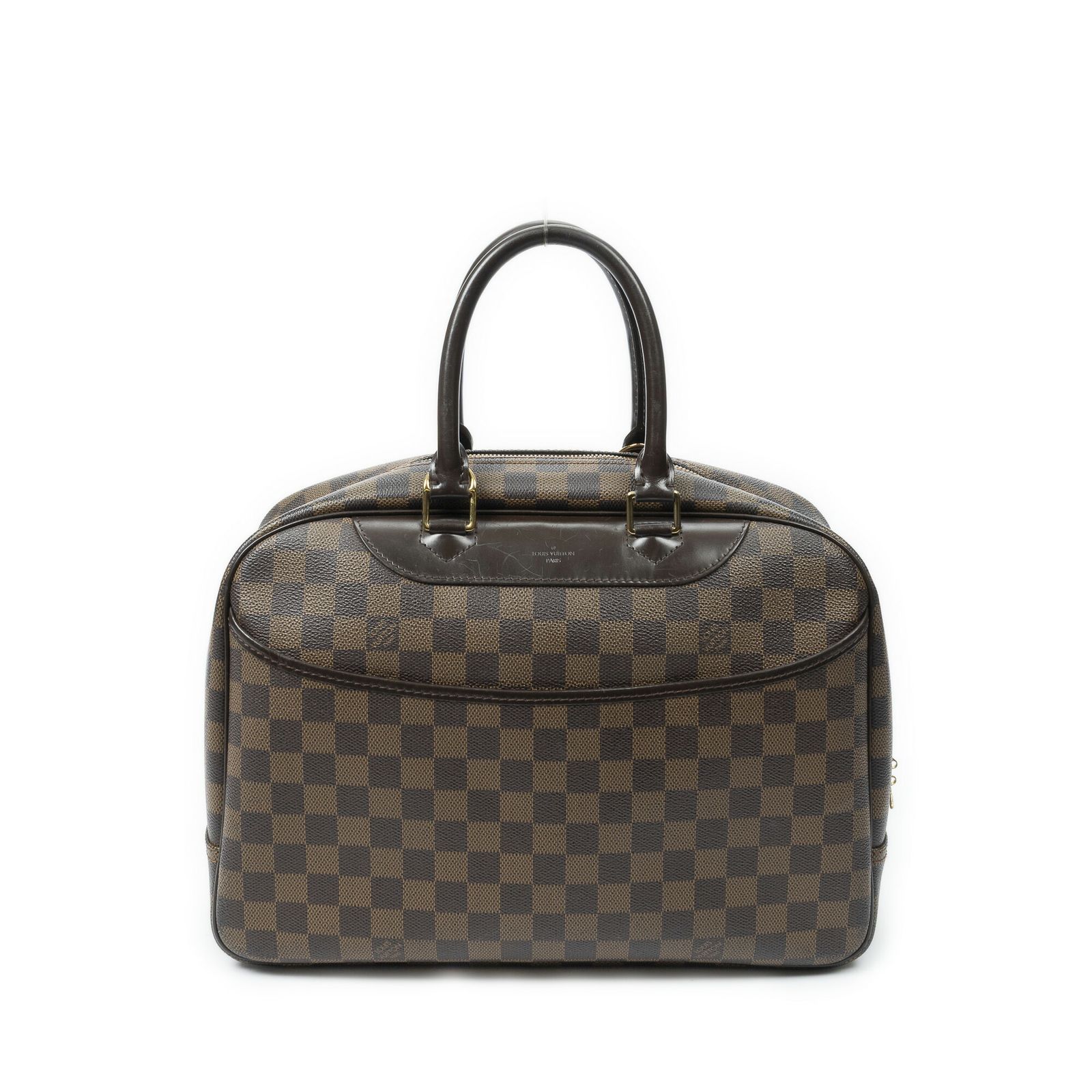 [中古] LOUIS VUITTON ルイヴィトンドーヴィル茶色ダミエ エベヌAB 130,300円