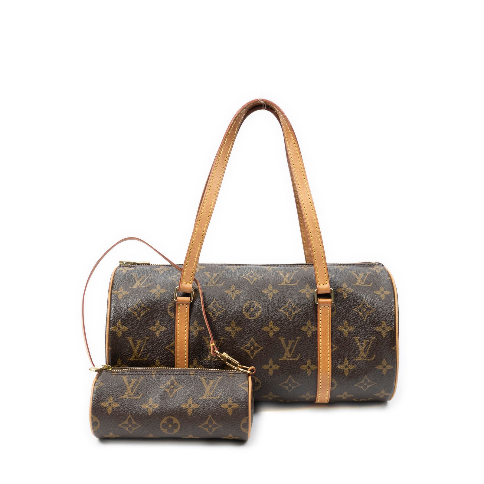 [中古] LOUIS VUITTON ルイヴィトンパピヨン茶色モノグラムキャンバスA