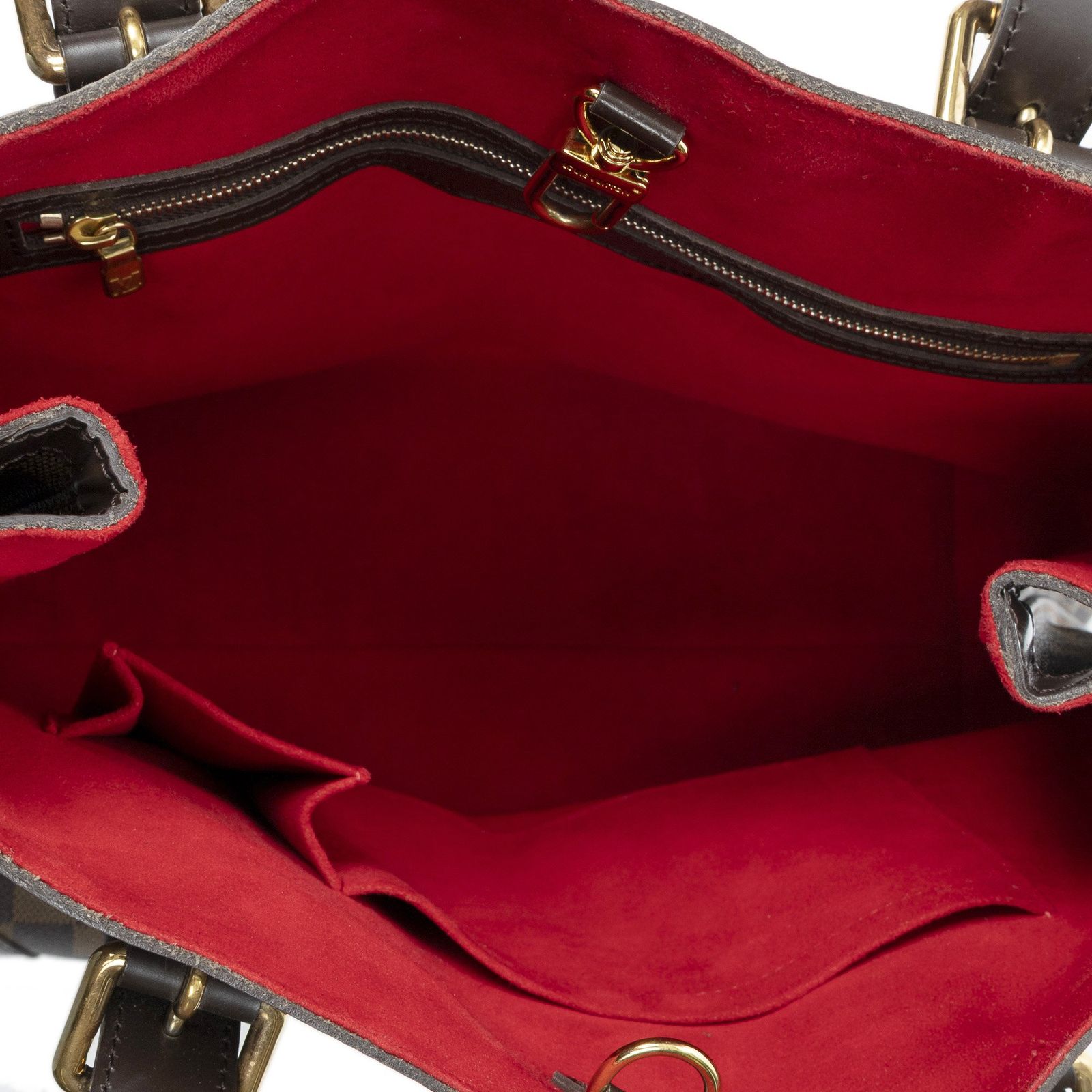 [中古] LOUIS VUITTON ルイヴィトンハムステッド茶色ダミエ エベヌA