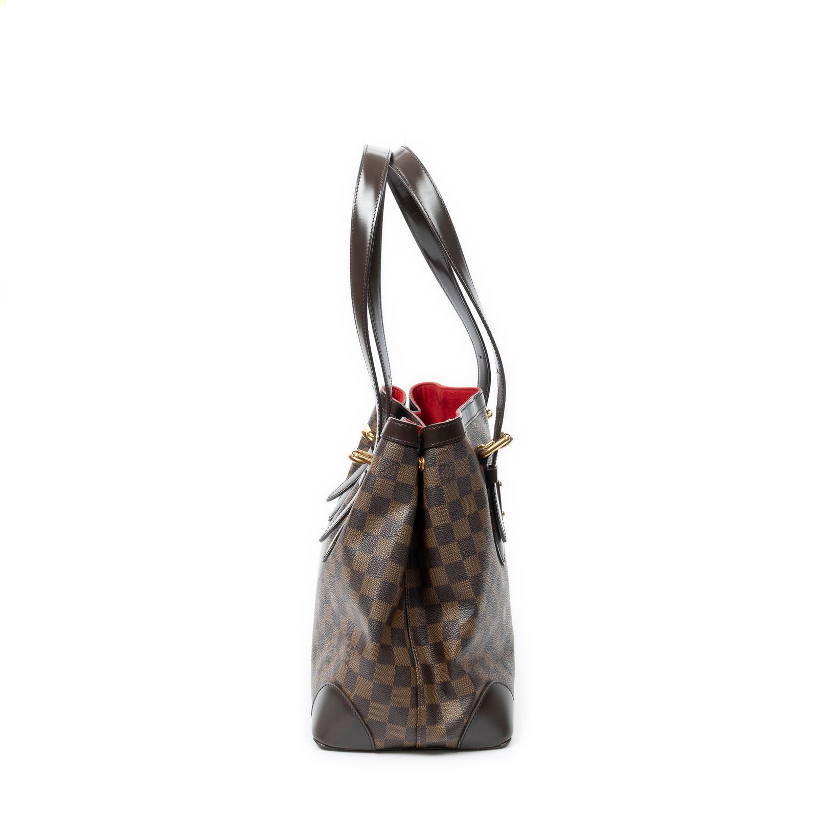 [中古] LOUIS VUITTON ルイヴィトンハムステッド茶色ダミエ エベヌA