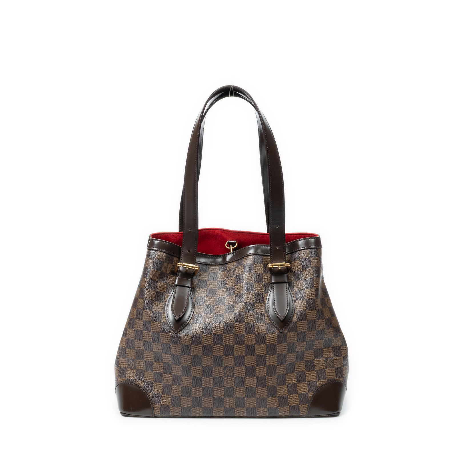 [中古] LOUIS VUITTON ルイヴィトンハムステッド茶色ダミエ エベヌA