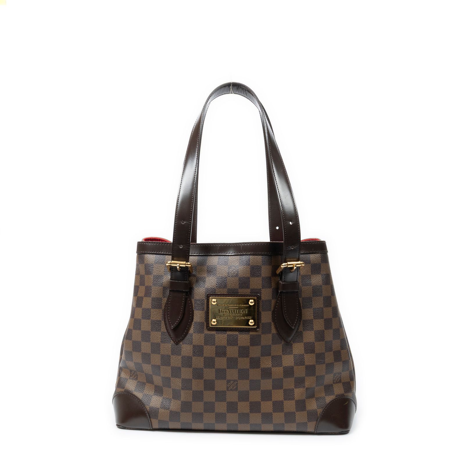 [中古] LOUIS VUITTON ルイヴィトンハムステッド茶色ダミエ エベヌA