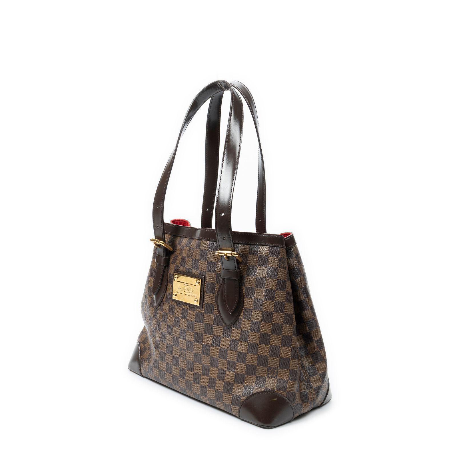 [中古] LOUIS VUITTON ルイヴィトンハムステッド茶色ダミエ エベヌA