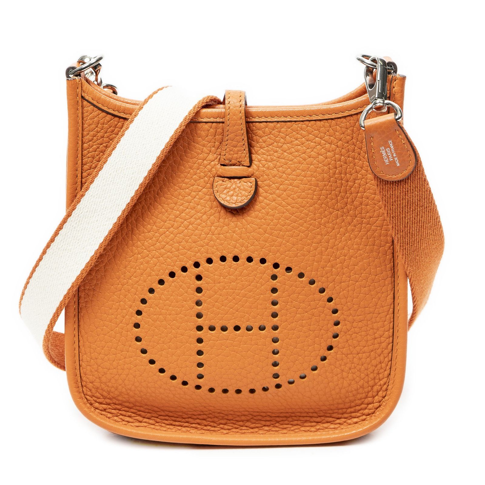 [中古] HERMES エルメスエヴリンオレンジクレマンスレザーA
