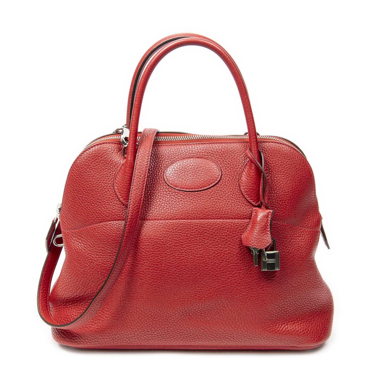 [中古] HERMES エルメスボリードRouge GaranceクレマンスレザーA