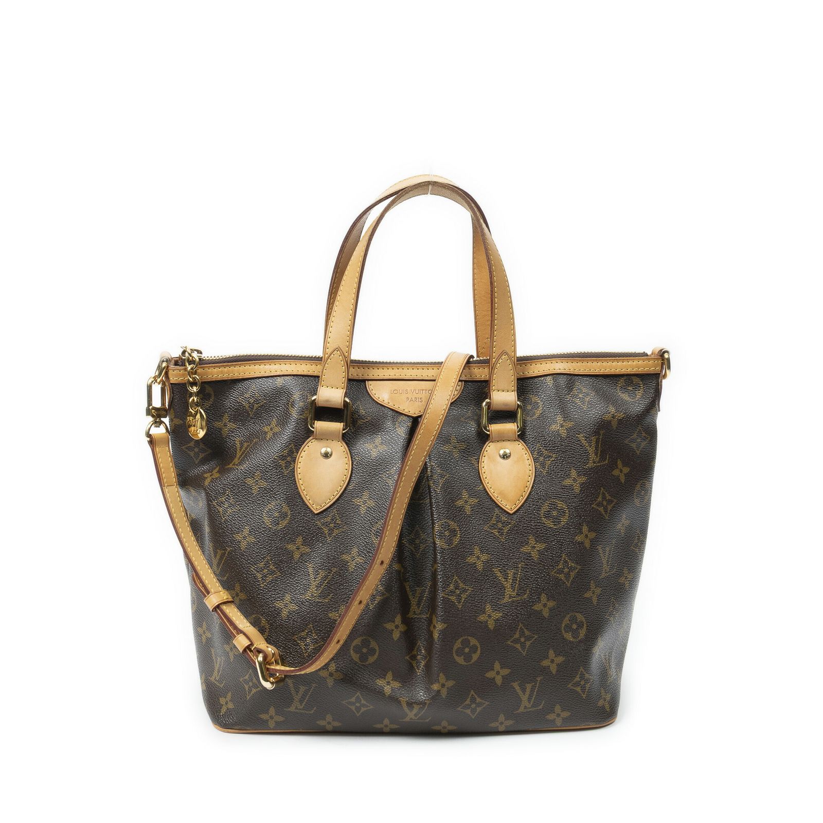 [中古] LOUIS VUITTON ルイヴィトンパレルモ茶色モノグラムキャンバスA