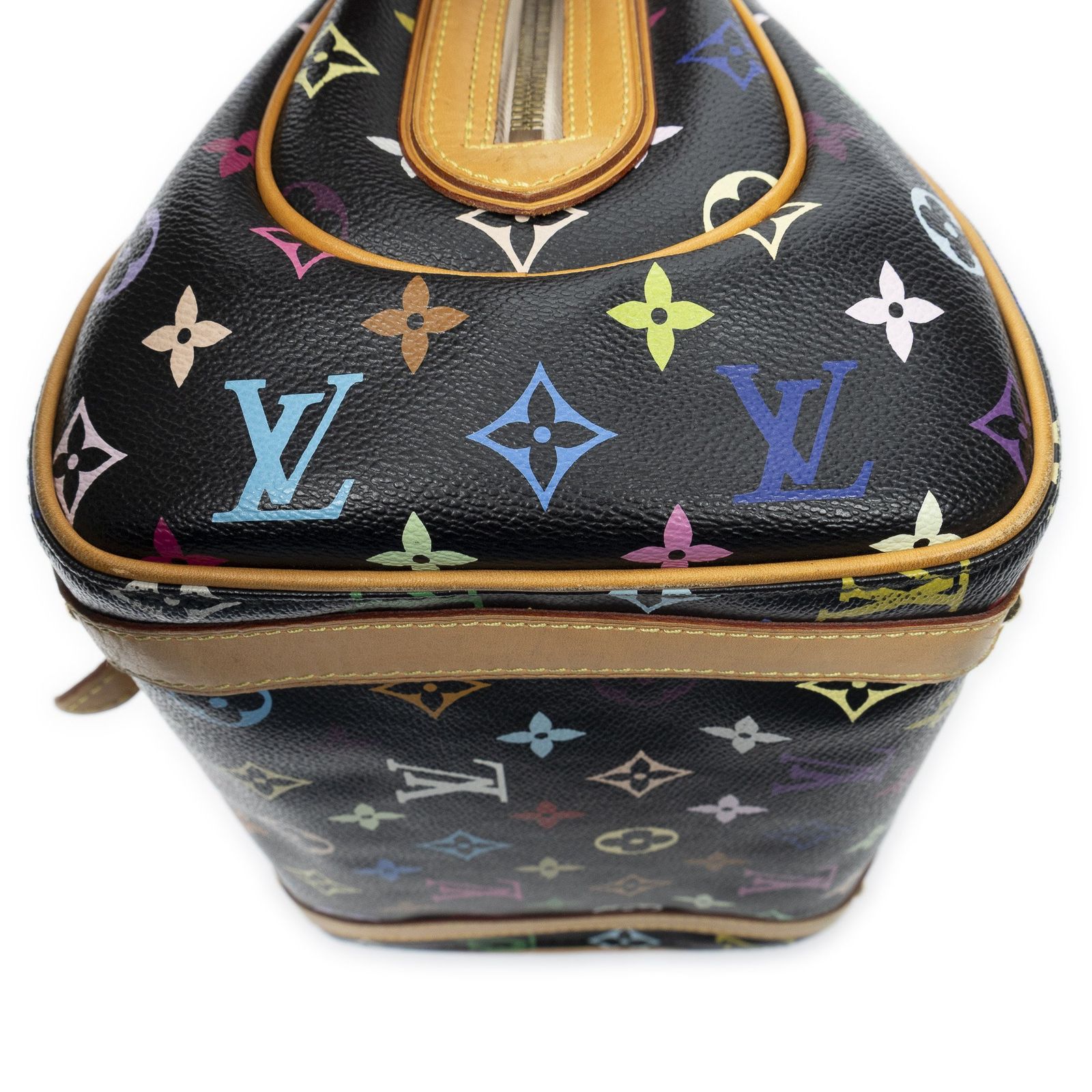 [中古] LOUIS VUITTON ルイヴィトンプリシラ黒マルチカラーのモノグラムA