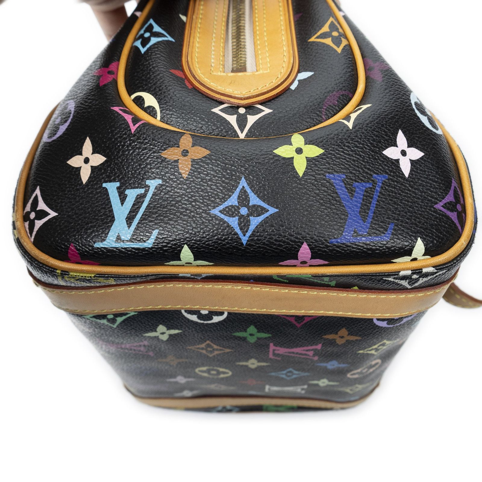 [中古] LOUIS VUITTON ルイヴィトンプリシラ黒マルチカラーのモノグラムA