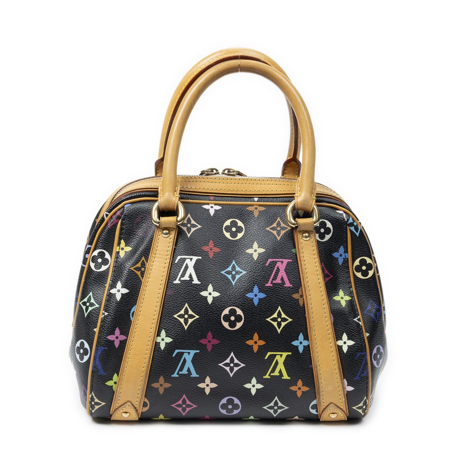 [中古] LOUIS VUITTON ルイヴィトンプリシラ黒マルチカラーのモノグラムA