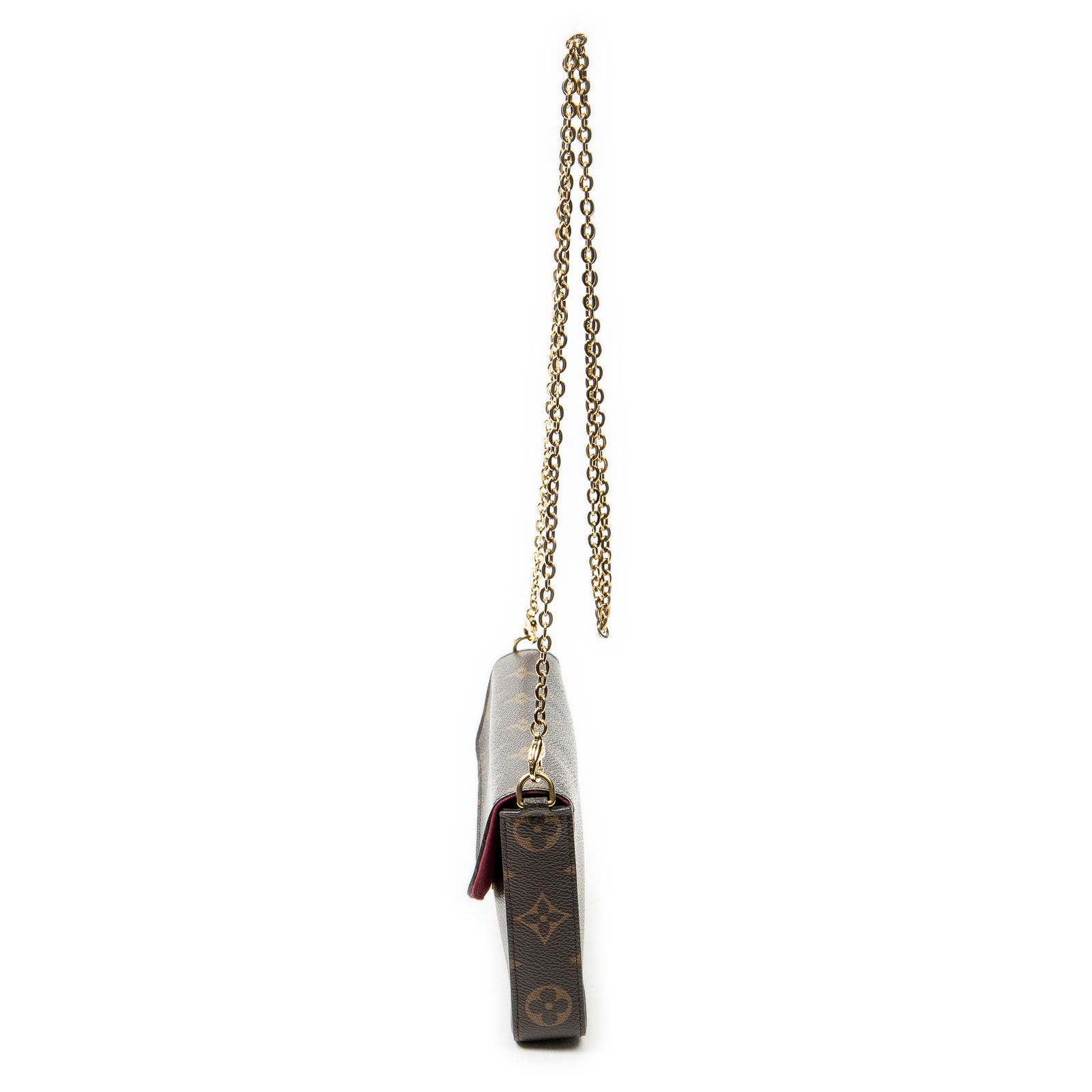 [中古] LOUIS VUITTON ルイヴィトンフェリシー ポシェット茶色モノグラムキャンバスA