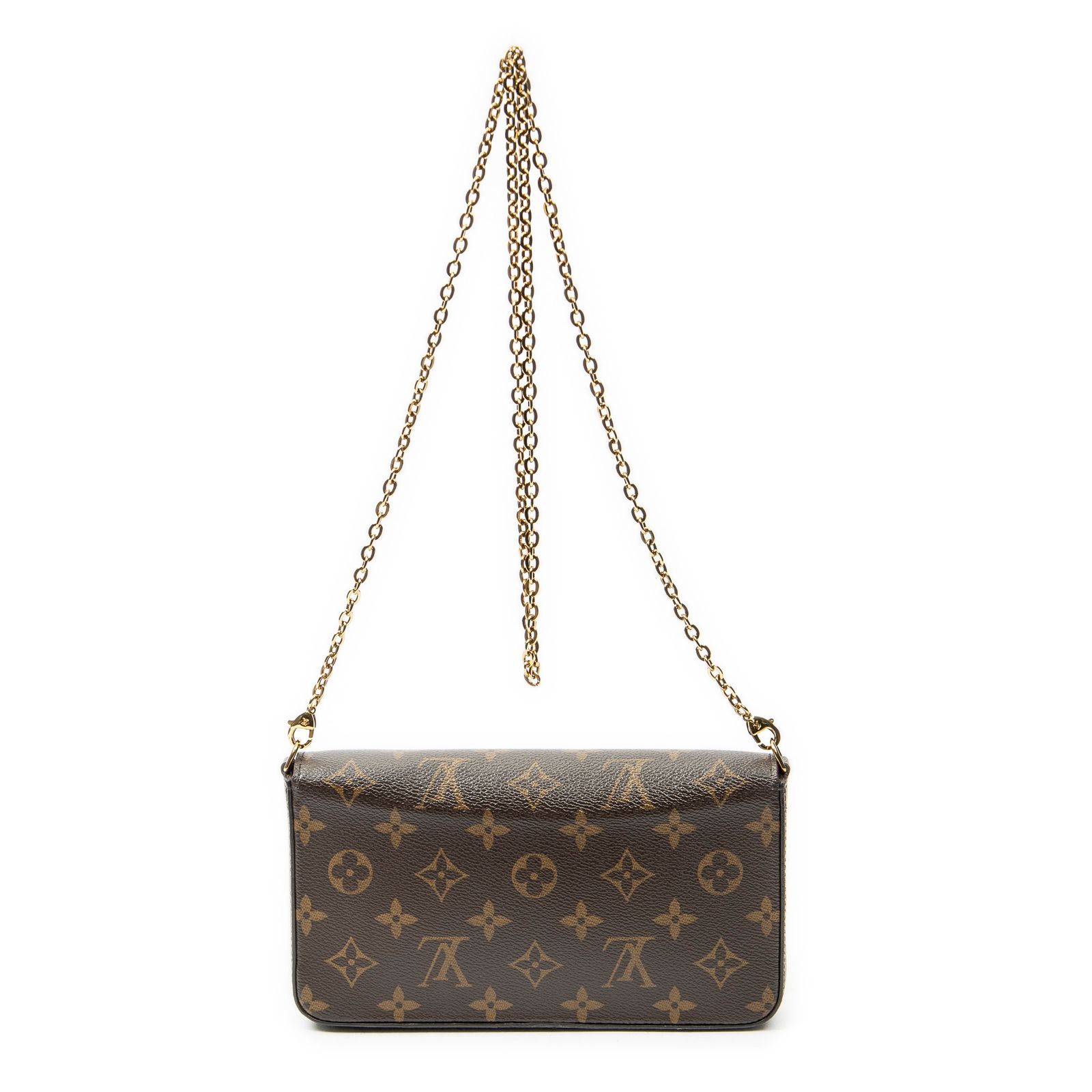 [中古] LOUIS VUITTON ルイヴィトンフェリシー ポシェット茶色モノグラムキャンバスA