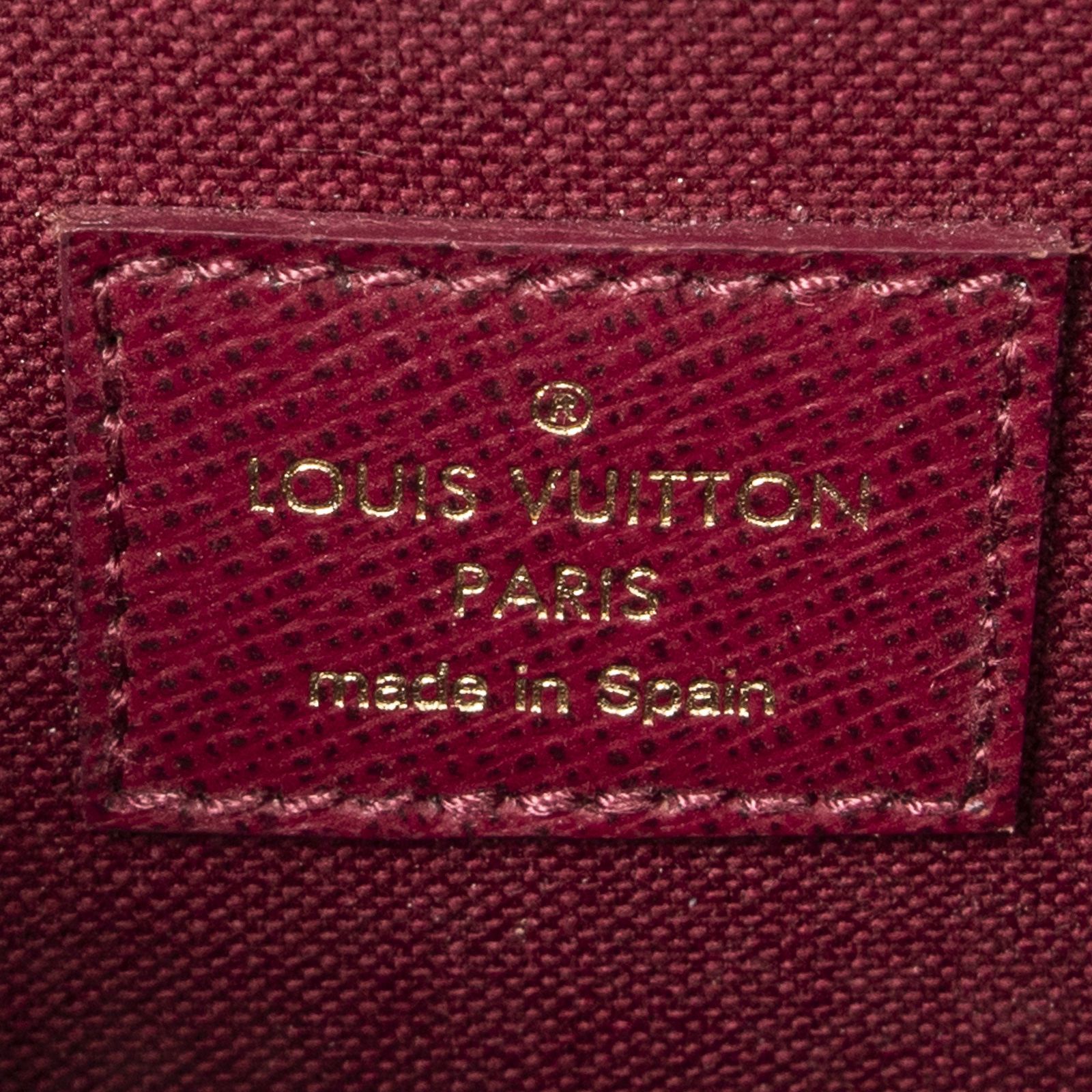 [中古] LOUIS VUITTON ルイヴィトンフェリシー ポシェット茶色モノグラムキャンバスA