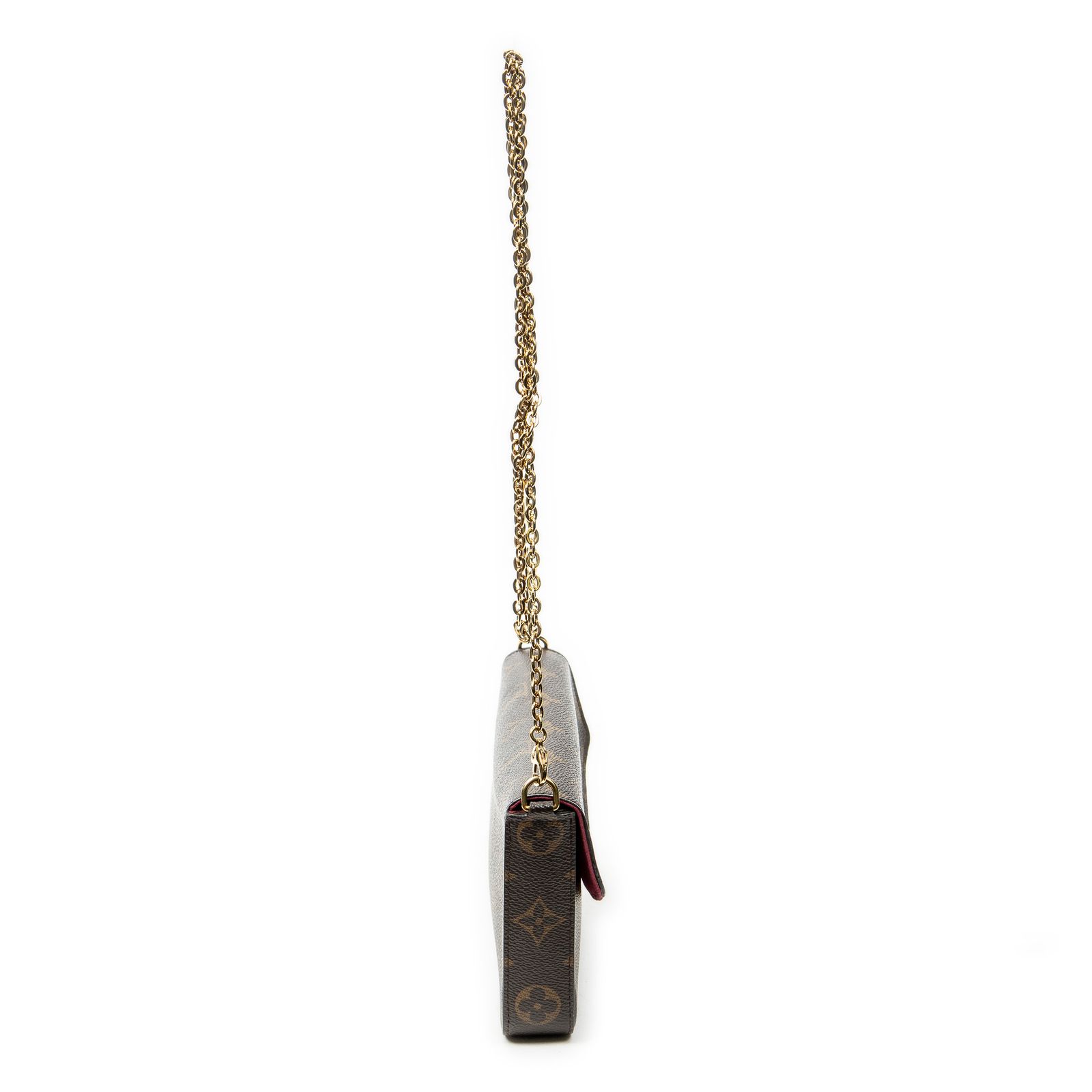 [中古] LOUIS VUITTON ルイヴィトンフェリシー ポシェット茶色モノグラムキャンバスA