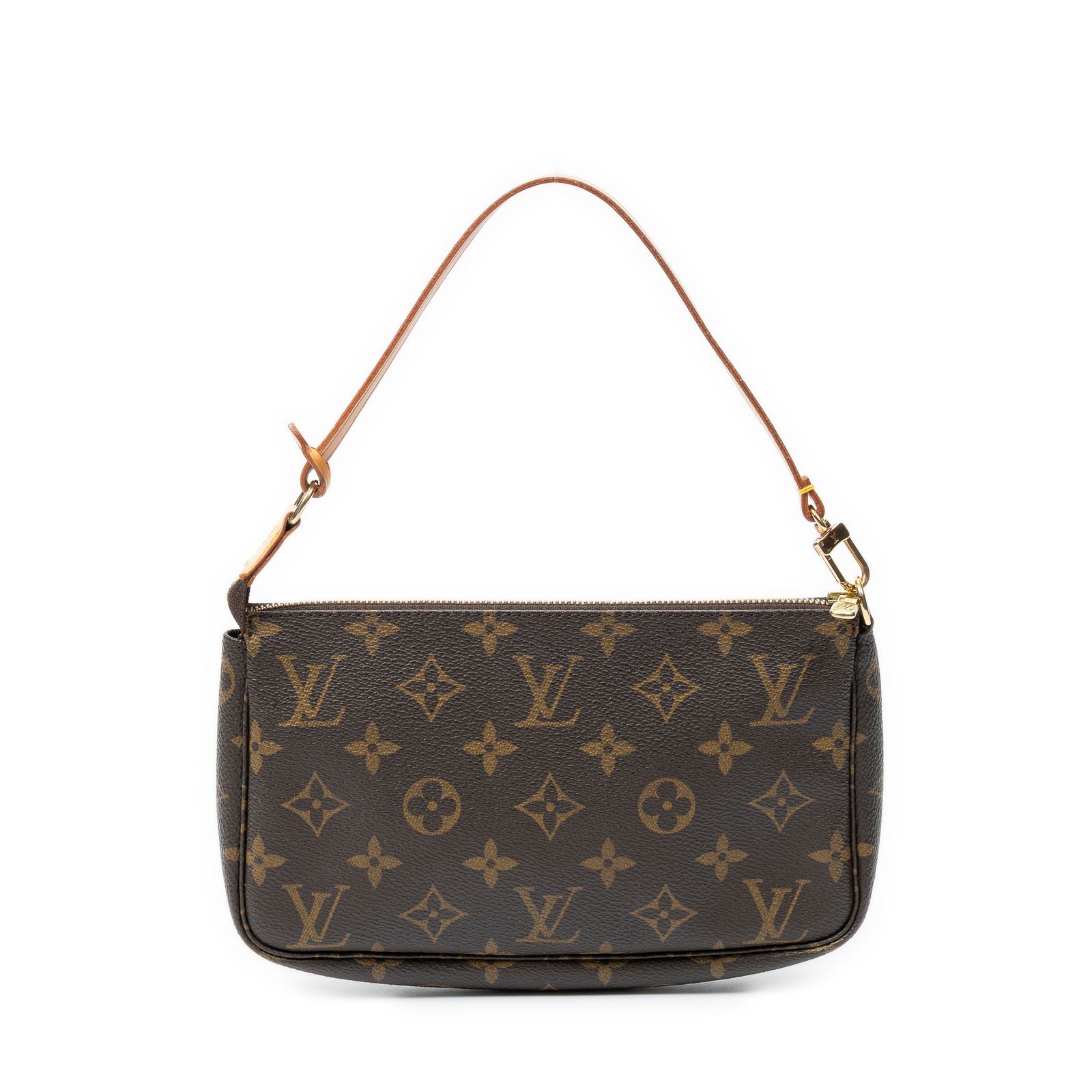 [中古] LOUIS VUITTON ルイヴィトンポシェット アクセサリー茶色モノグラムキャンバスA