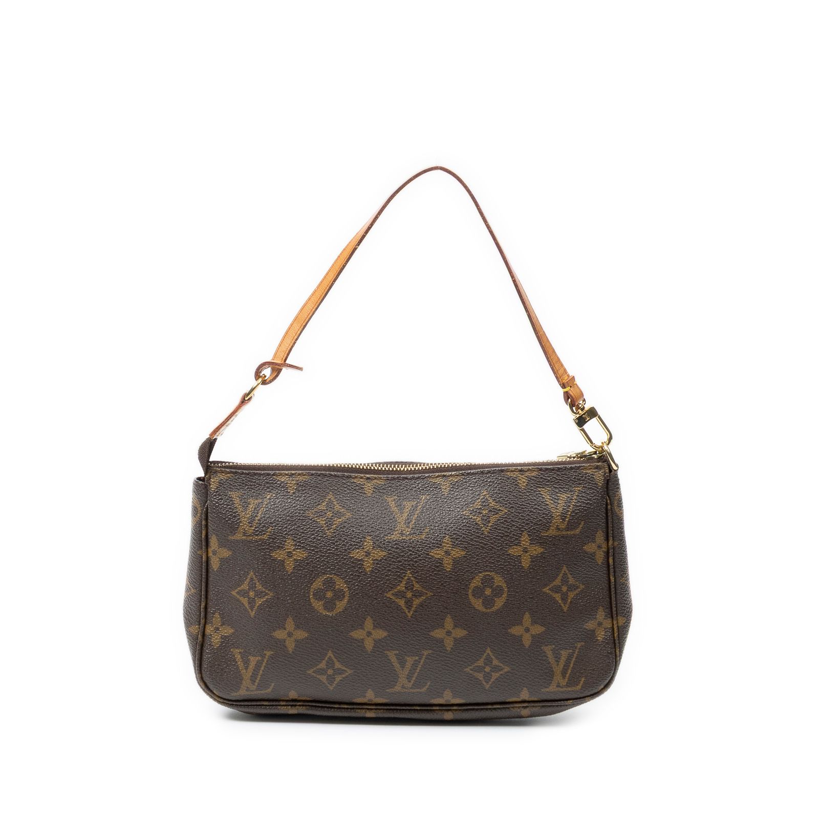 [中古] LOUIS VUITTON ルイヴィトンポシェット アクセサリー茶色モノグラムキャンバスA
