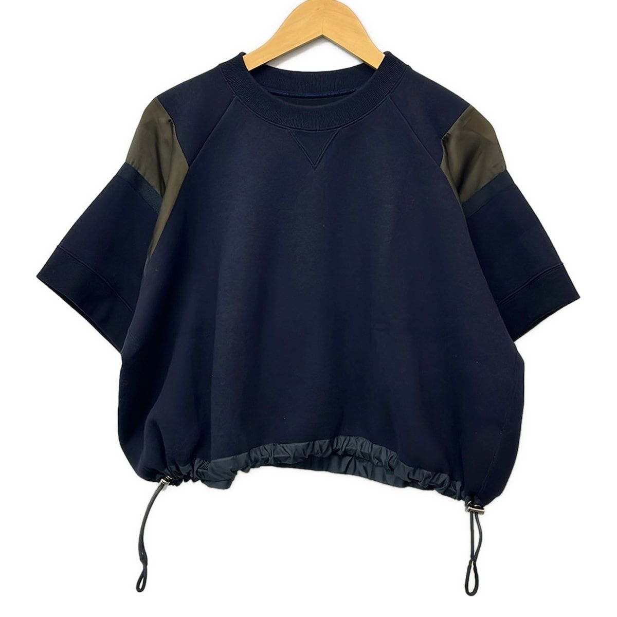 Sacai(サカイ) 半袖カットソー サイズ2 M レディース美品 - 25-08174 ネイビー