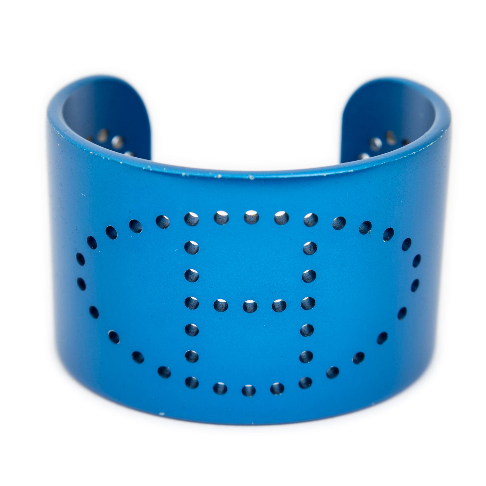 [中古] HERMES エルメスEvelyne Sunset Cuff Bracelet青AluminiumA