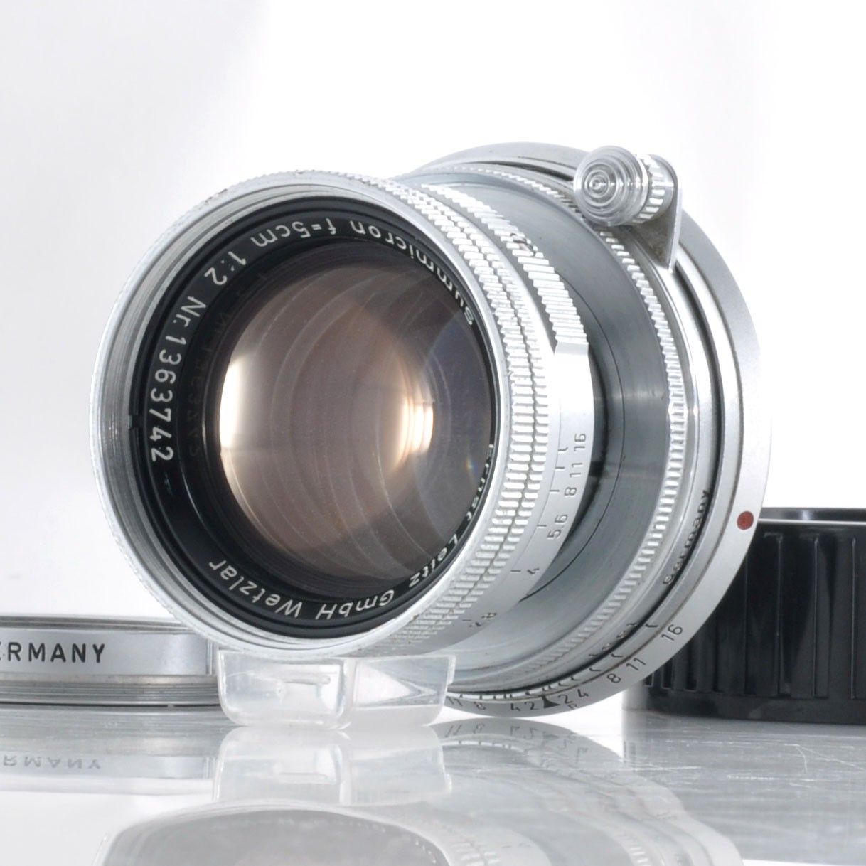 【ライカ】Leica Summicron 5cm 50mm F2 沈胴 Mマウント MF標準レンズ #T986B