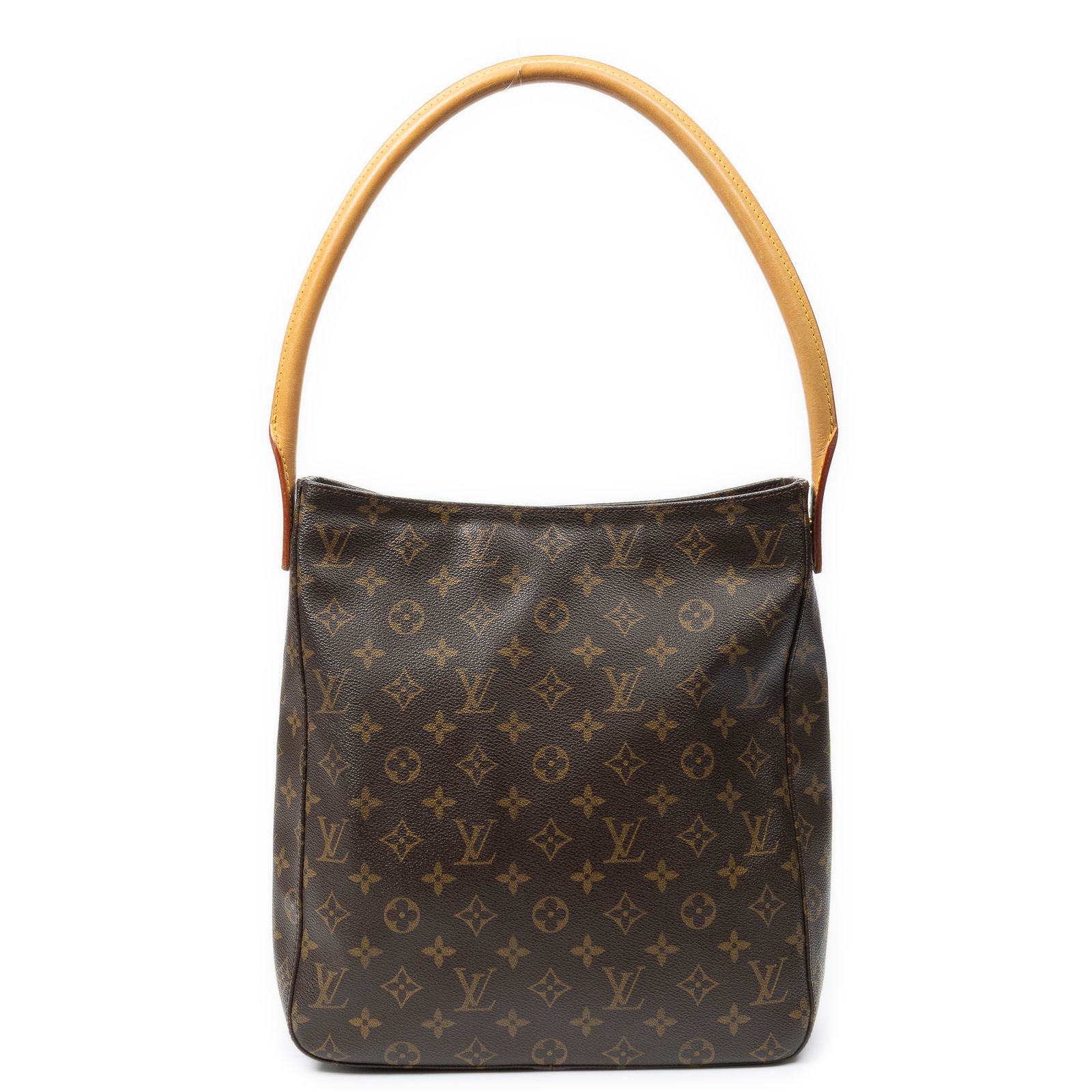 [中古] LOUIS VUITTON ルイヴィトンルーピング茶色モノグラムキャンバスAB