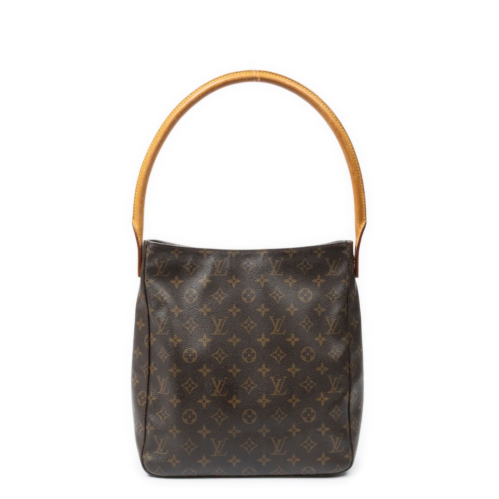 [中古] LOUIS VUITTON ルイヴィトンルーピング茶色モノグラムキャンバスAB