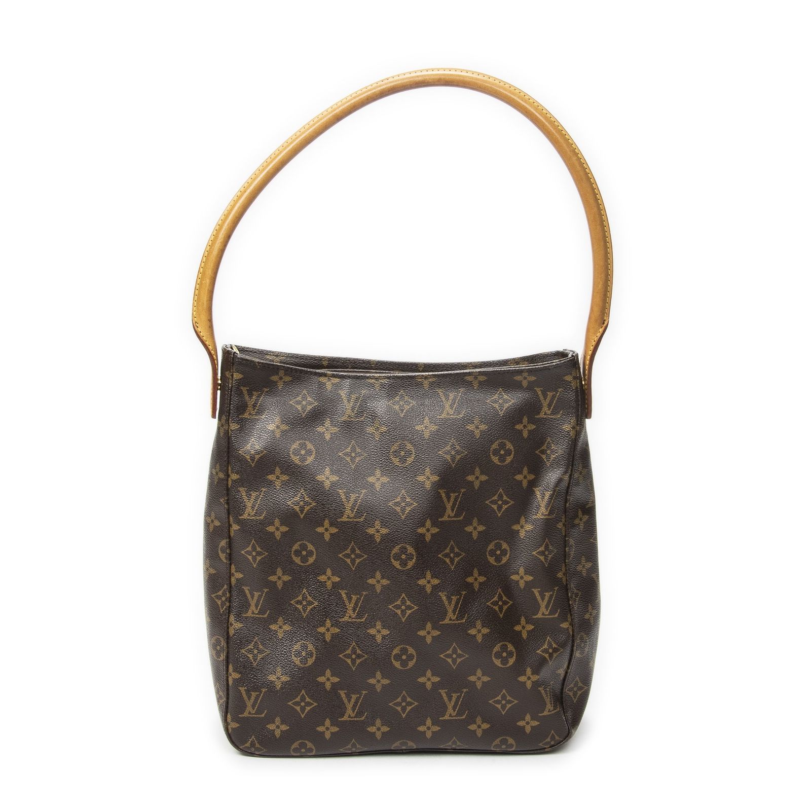 [中古] LOUIS VUITTON ルイヴィトンルーピング茶色モノグラムキャンバスAB