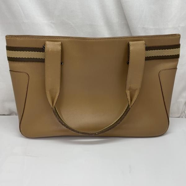 【中古】GUCCI シェリーライン レザートートバッグ ベージュ グッチ[91]
