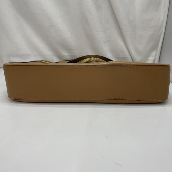 【中古】GUCCI シェリーライン レザートートバッグ ベージュ グッチ[91]