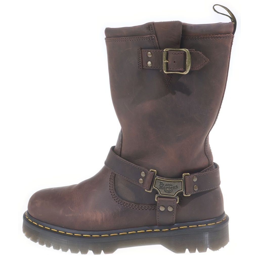 Dr.Martens (ドクターマーチン) ANISTONE HI ハイカットバイカーブーツ ブラウン