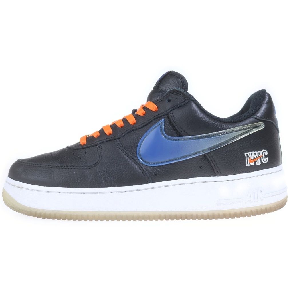 NIKE (ナイキ) ×KITH AIR FORCE 1 LOW NEW YORK KNICKS キス エアフォース1 ロー ニューヨーク ニックス ローカットスニーカー ブラック US9/27cm CZ7928-001