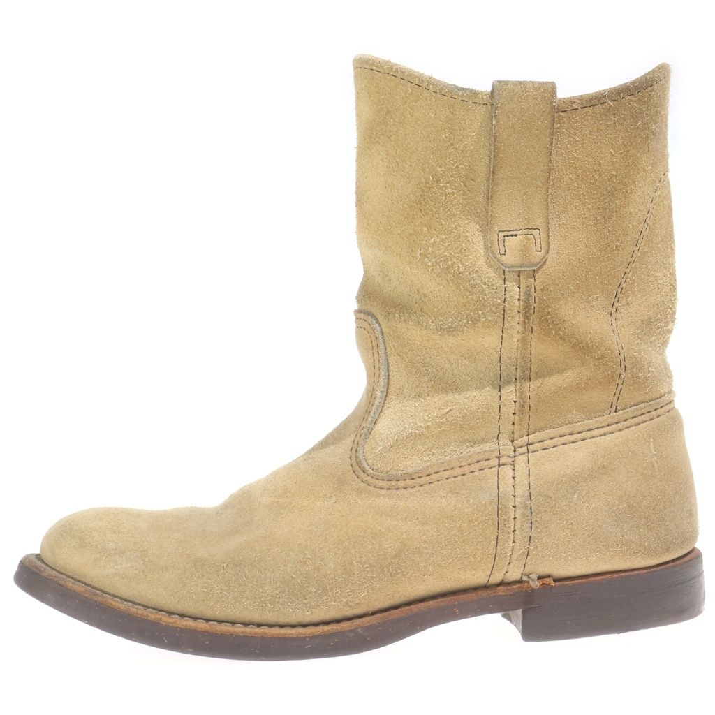 RED WING (レッド ウイング) 90s 1188 PECOS BOOTS 7E ペコス スエードブーツ 羽タグ ベージュ