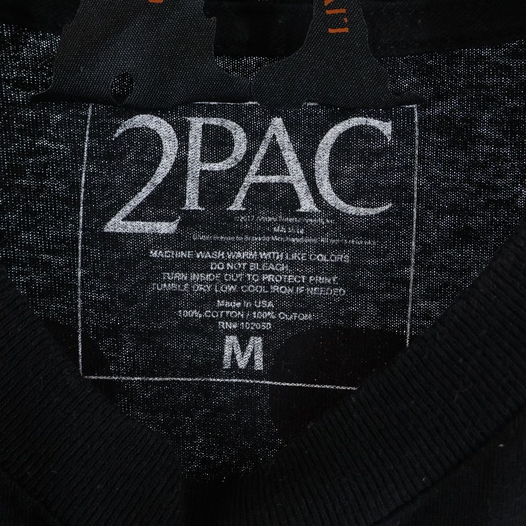 VLONE (ヴィーロン) ×2PAC フロント フォトプリント バックロゴ 