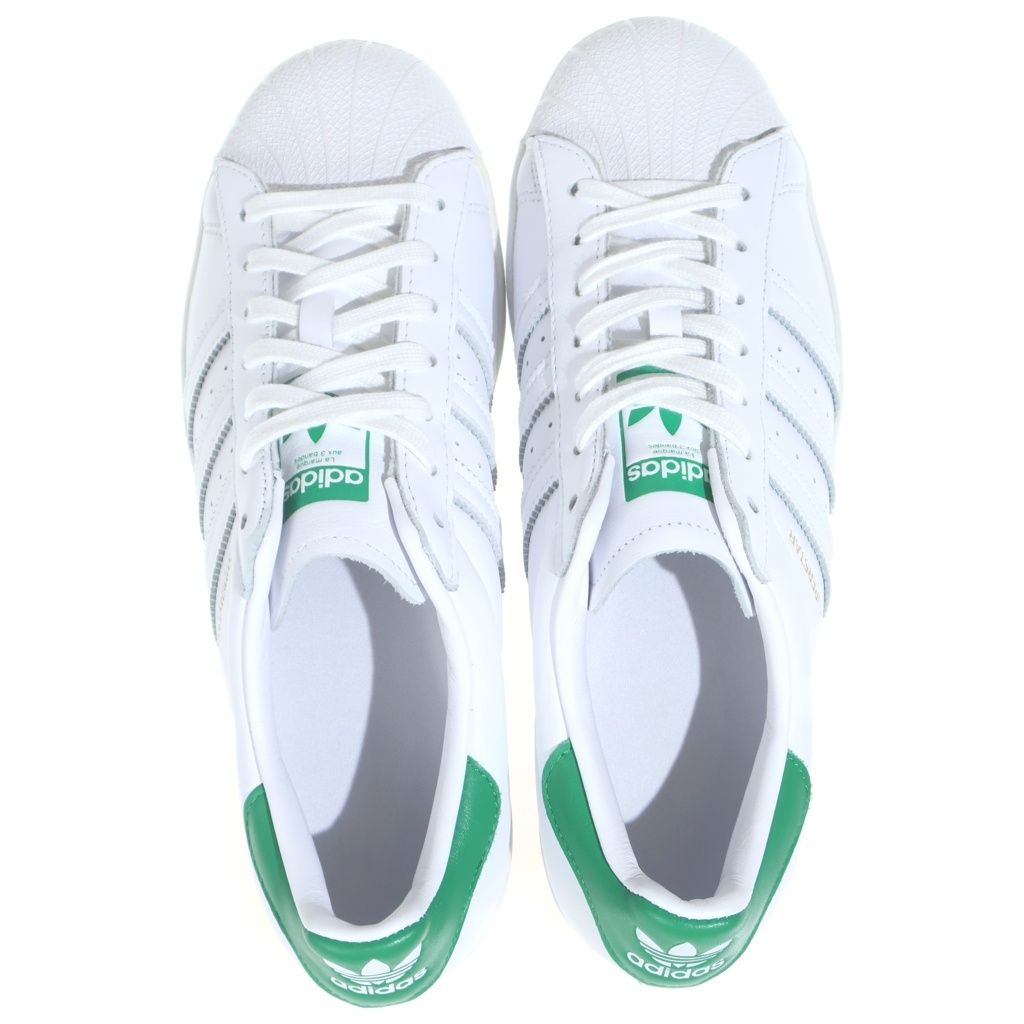 adidas (アディダス) URBAN RESEARCH別注 SUPRSTAR スーパースター ローカットスニーカー ホワイト/グリーン US9/27cm FZ3642 adidas (アディダス) URBAN RESEARCH別注 SUPRSTAR スーパースター ローカットスニーカー ホワイト/グリーン US9/27cm FZ3642